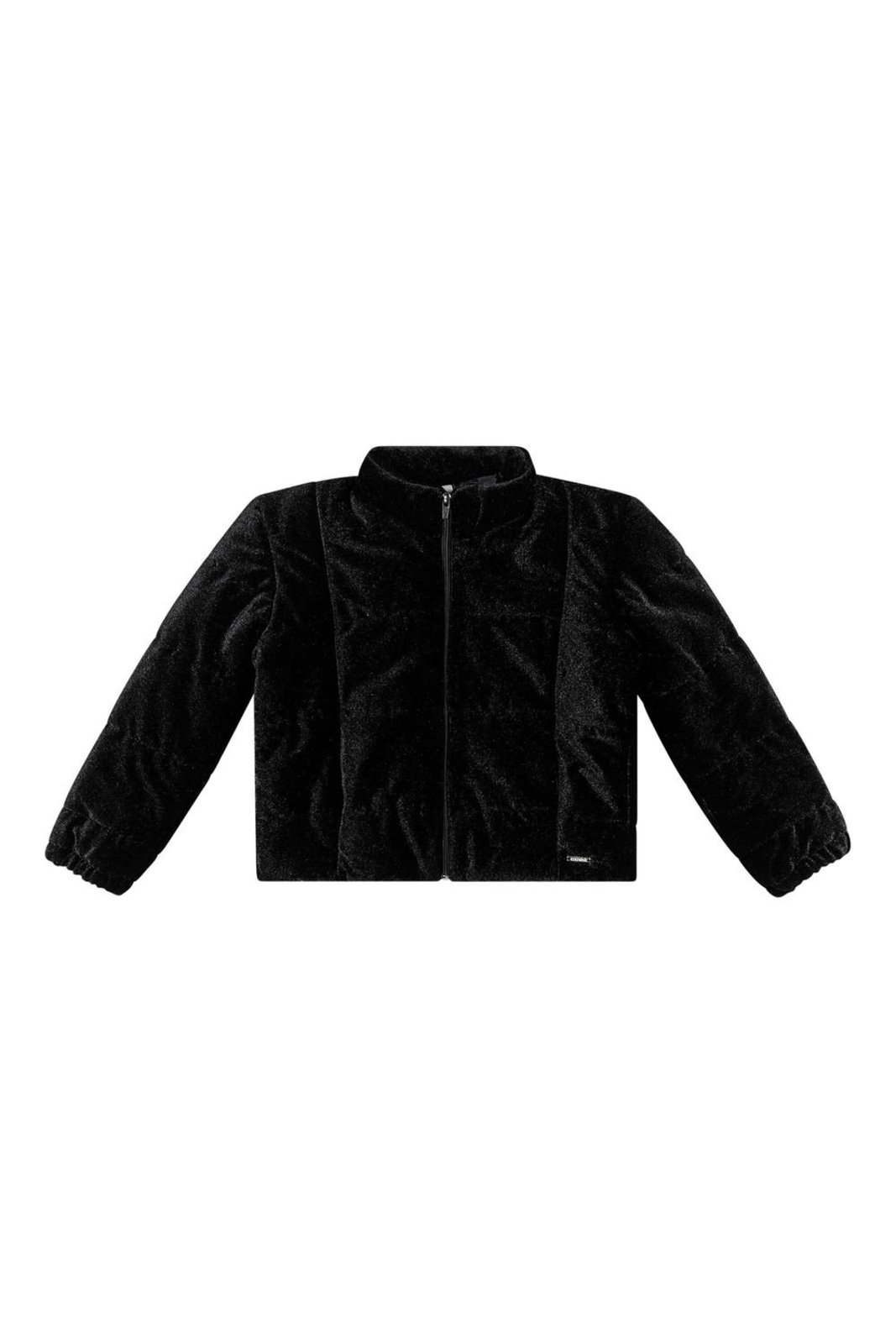 Infantil - Jaqueta Puffer Menina Veludo Colorittá Preto