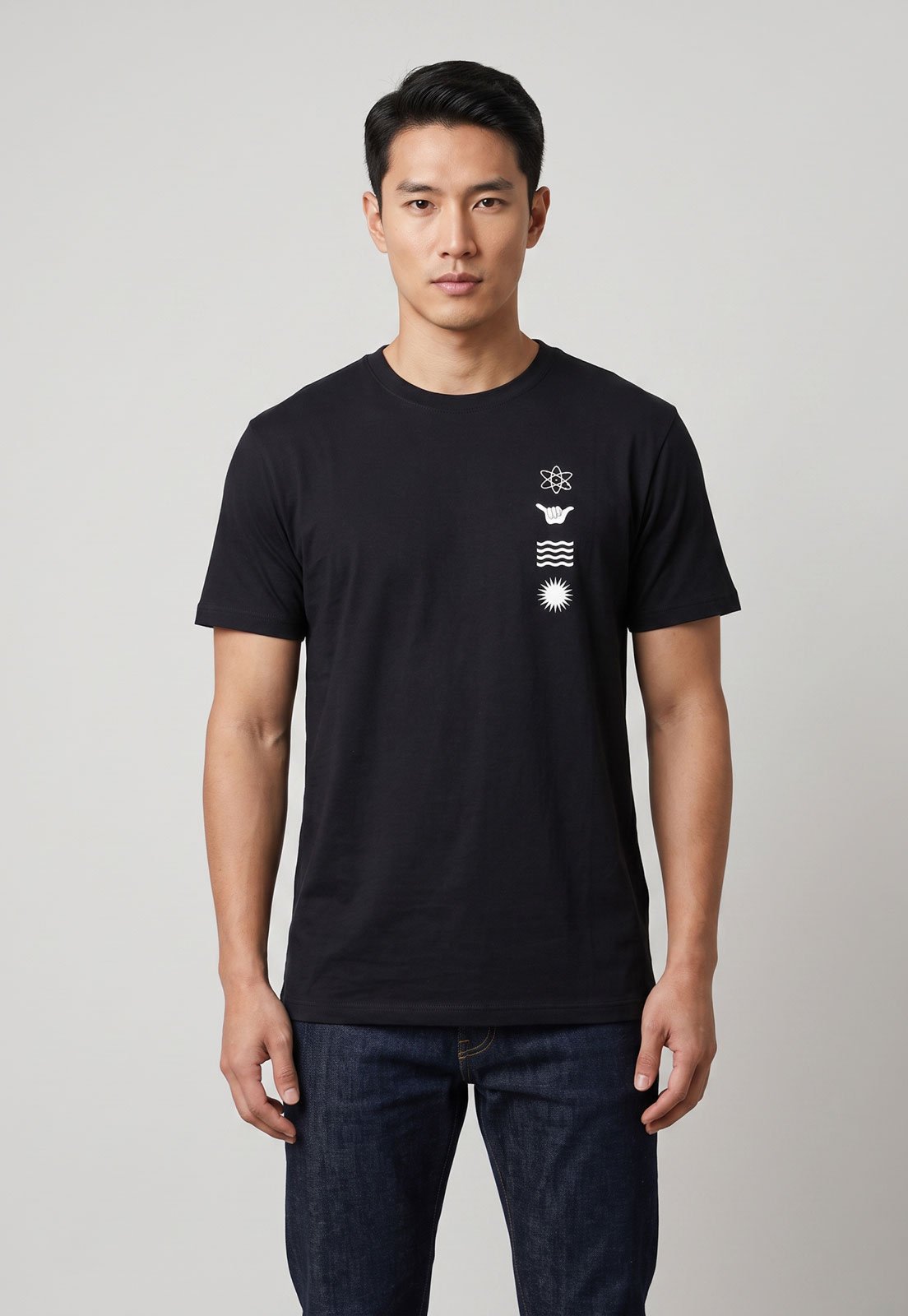 Camiseta Masculina Hang Loose Silk MC Mood Preta