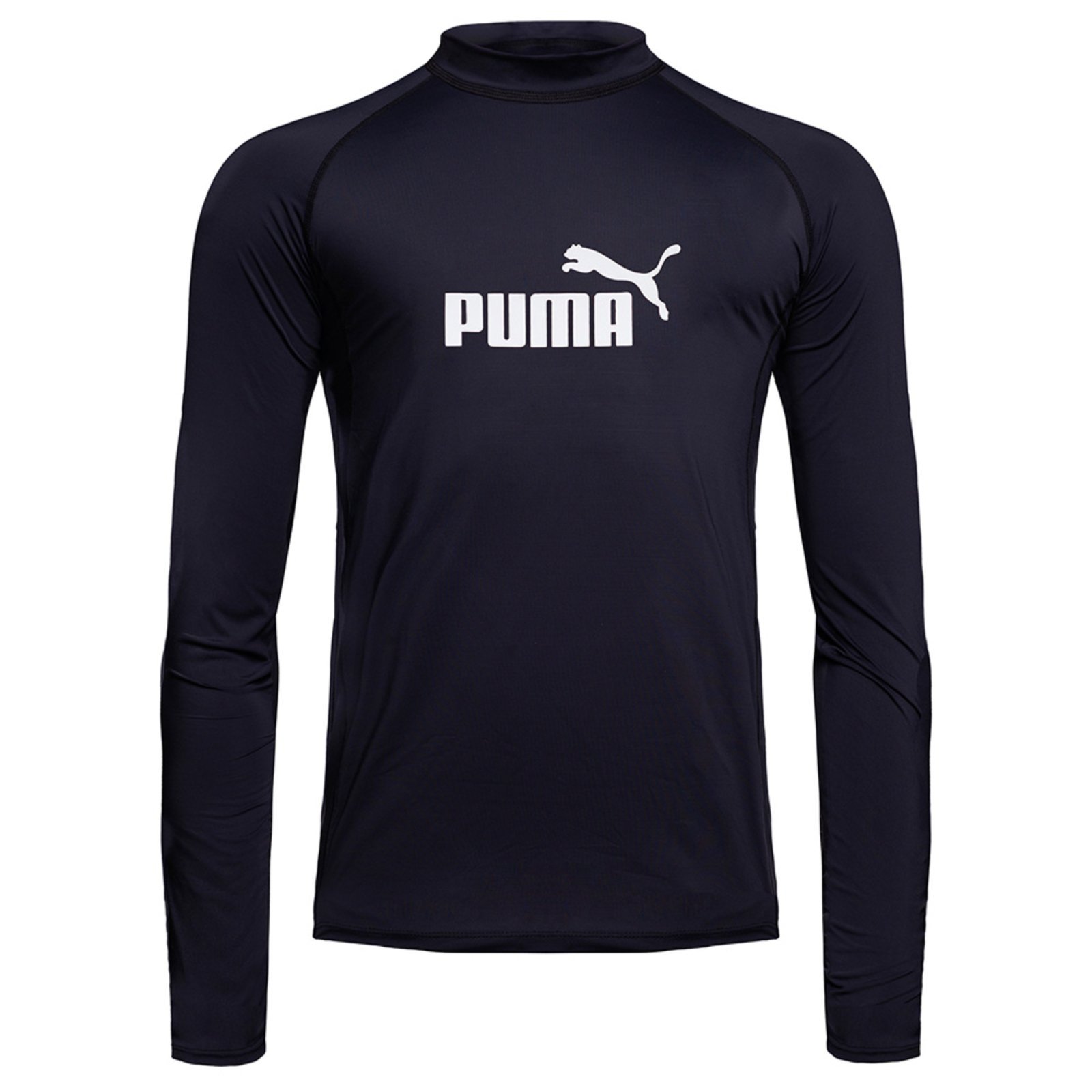 Camiseta Puma Blusa Proteção Uv Masculina Longa Térmica Preto e Branco