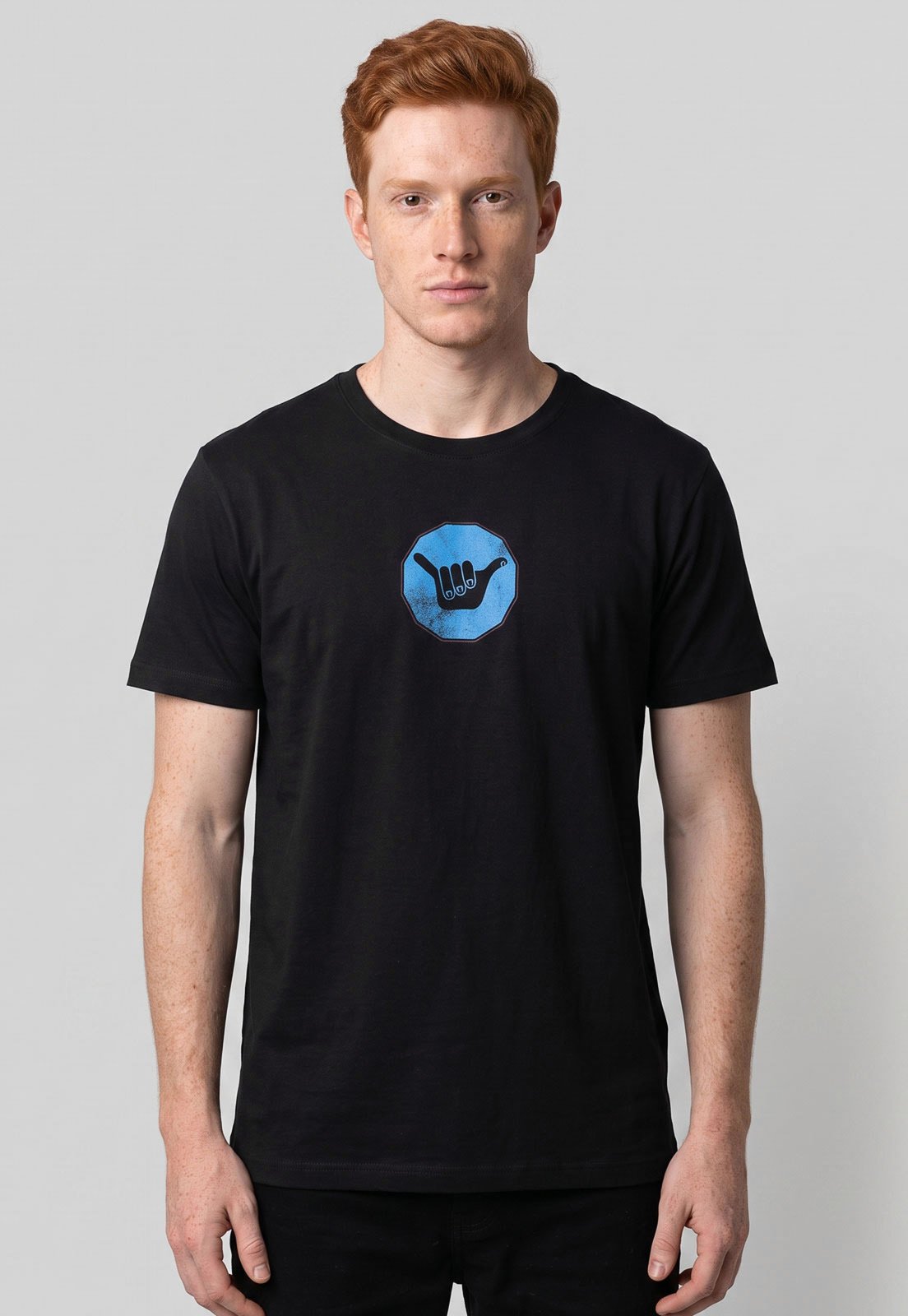 Camiseta Masculina Hang Loose Silk SIGN Preta