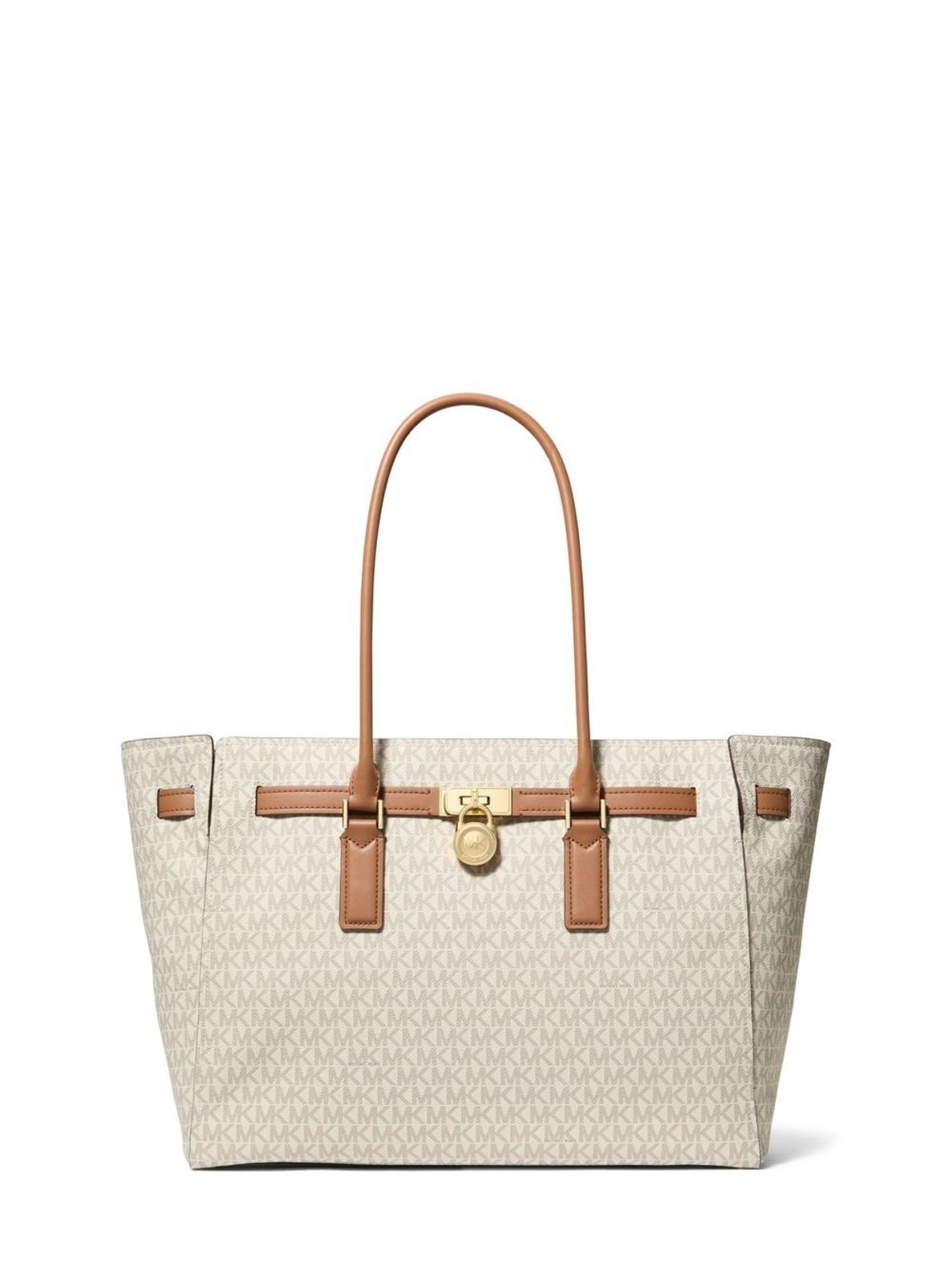 Vista 2 Bolsa Tote Hamilton Moderne Logo Grande 30F5GNXT3B149 Michael Kors branco Michael Kors branco