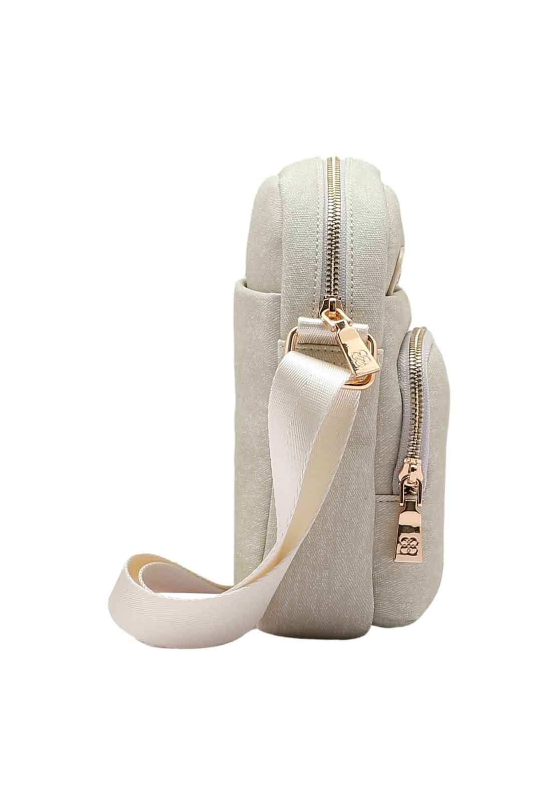 Vista 3 Bolsa Feminina Chenson Original Sport Cool Transversal 3485109 bege Chenson bege