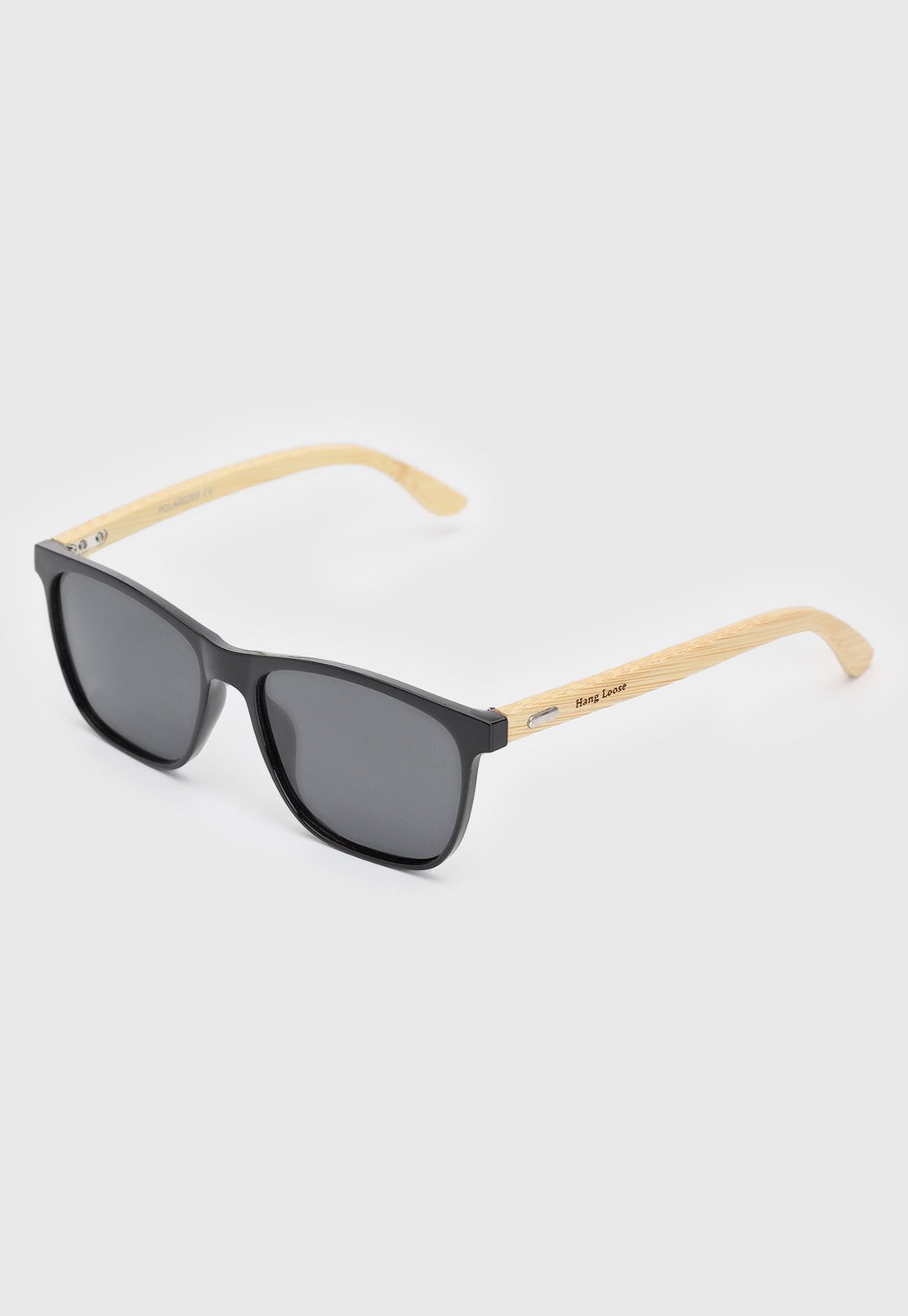 Óculos Unissex Hang Loose Polarized Bambu Preto