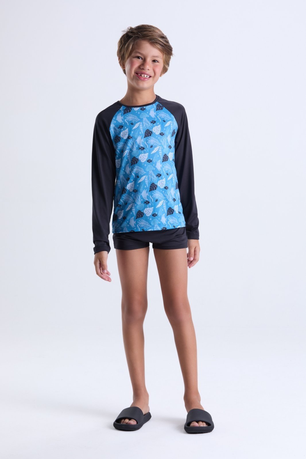 Infantil – Conjunto Moda Praia Raglan Sublimado