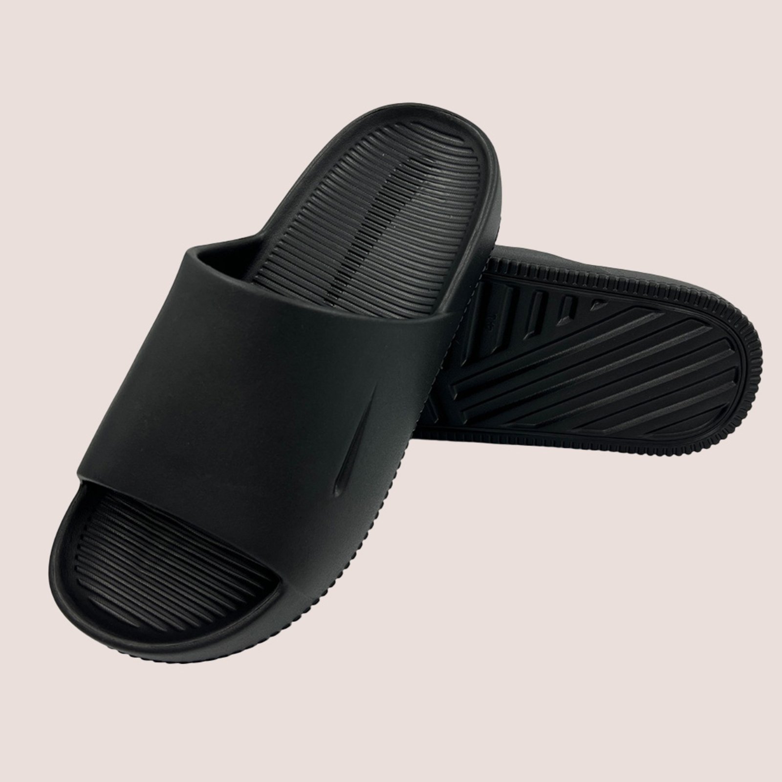 Chinelo Masculino Calm Slide Macio Estiloso Para Dia A Dia Preto