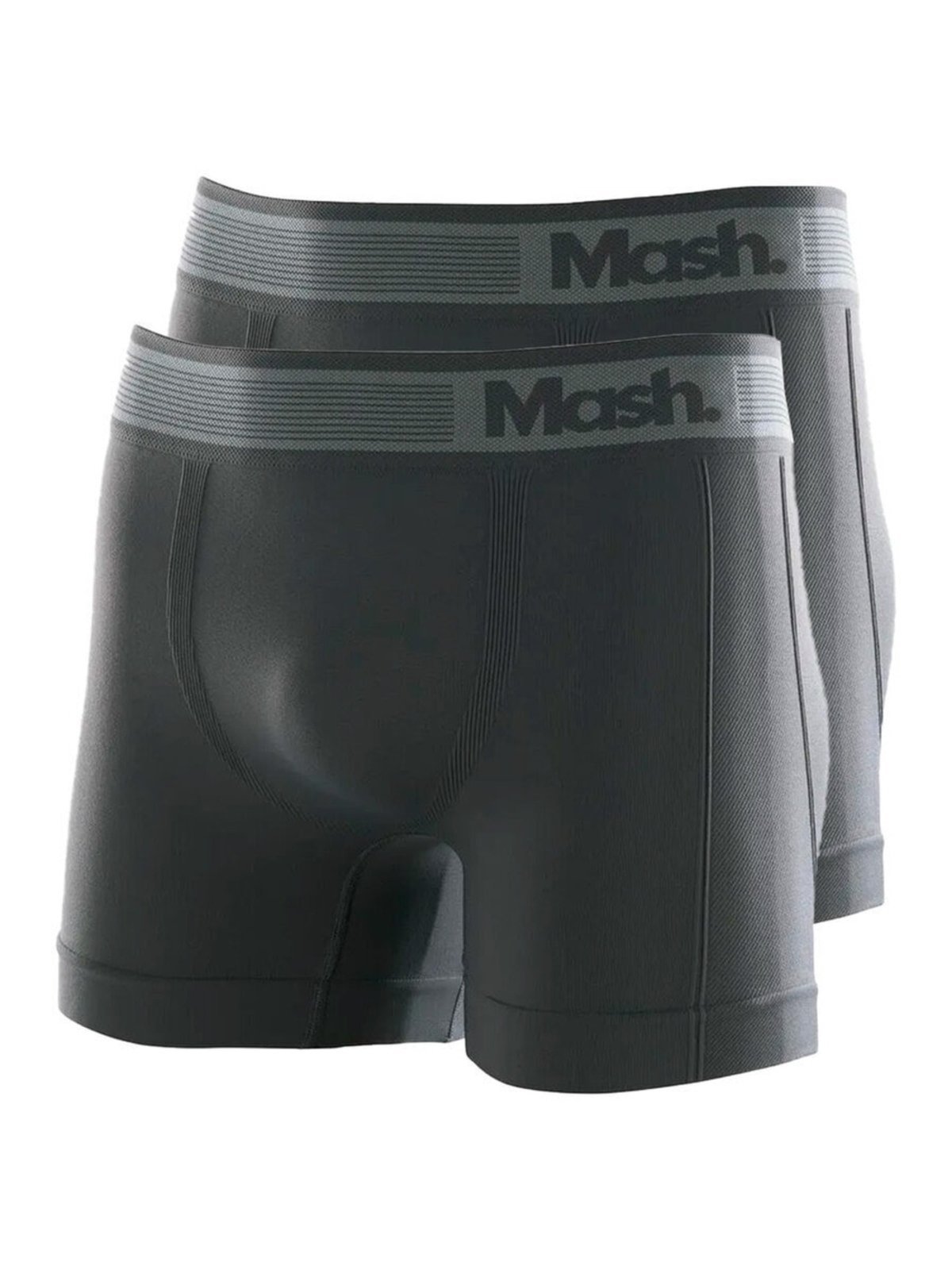Kit com 2 Cuecas Boxer Mash 710.01 Cinza