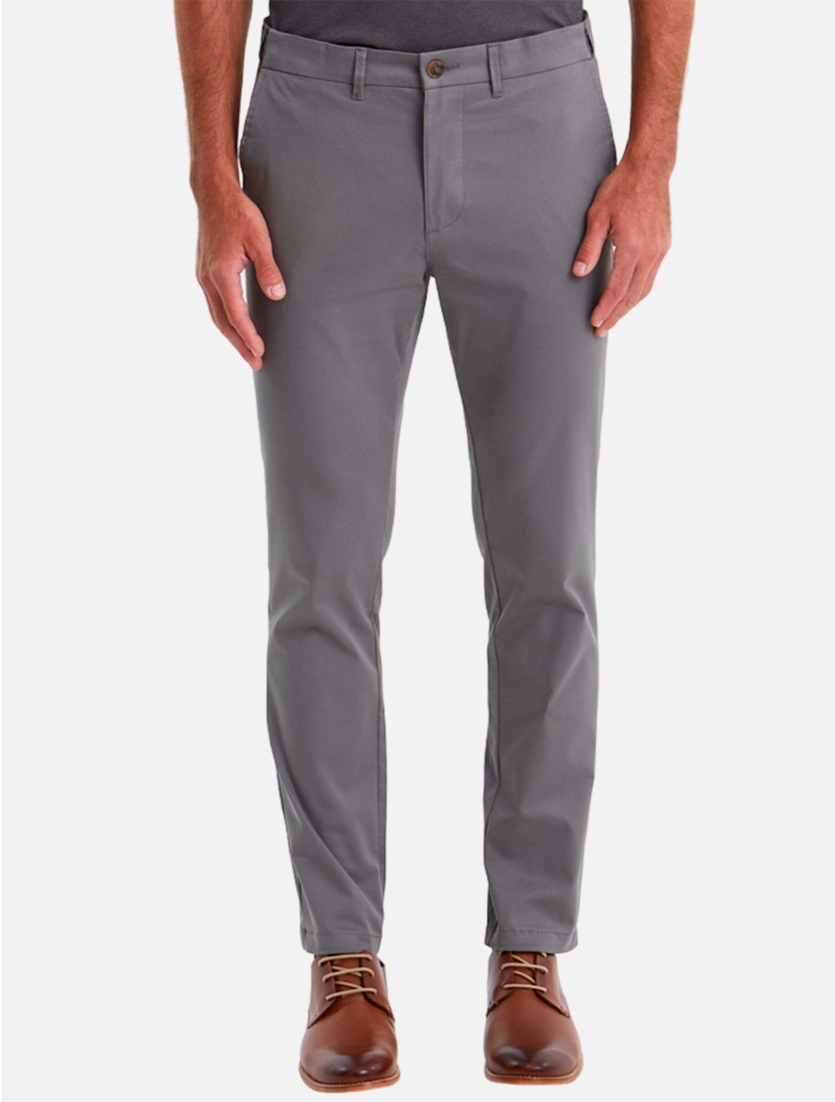 Calça Original Penguin Chino Alfaiataria Lisa BPBF0027 Cinza