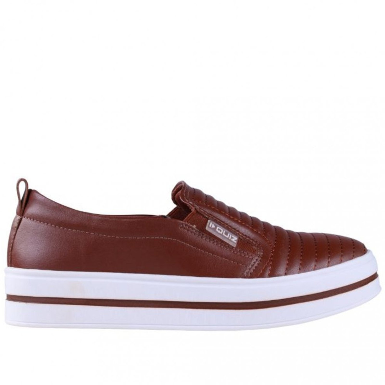 Tênis Feminino Slip-On Quiz 65-1791 Quiz Marrom