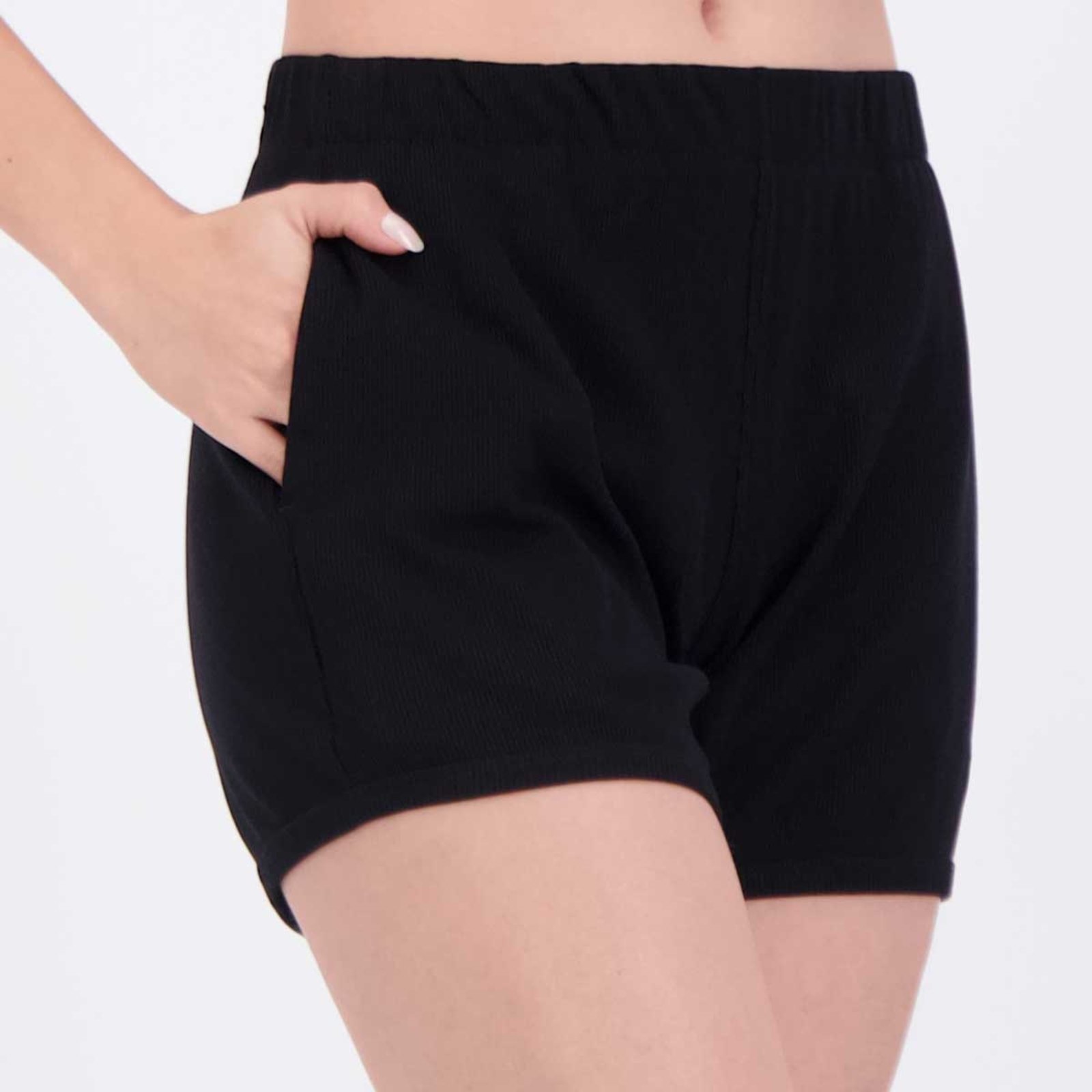 Vista 3 Shorts Fila Rib Feminino preto Fila preto