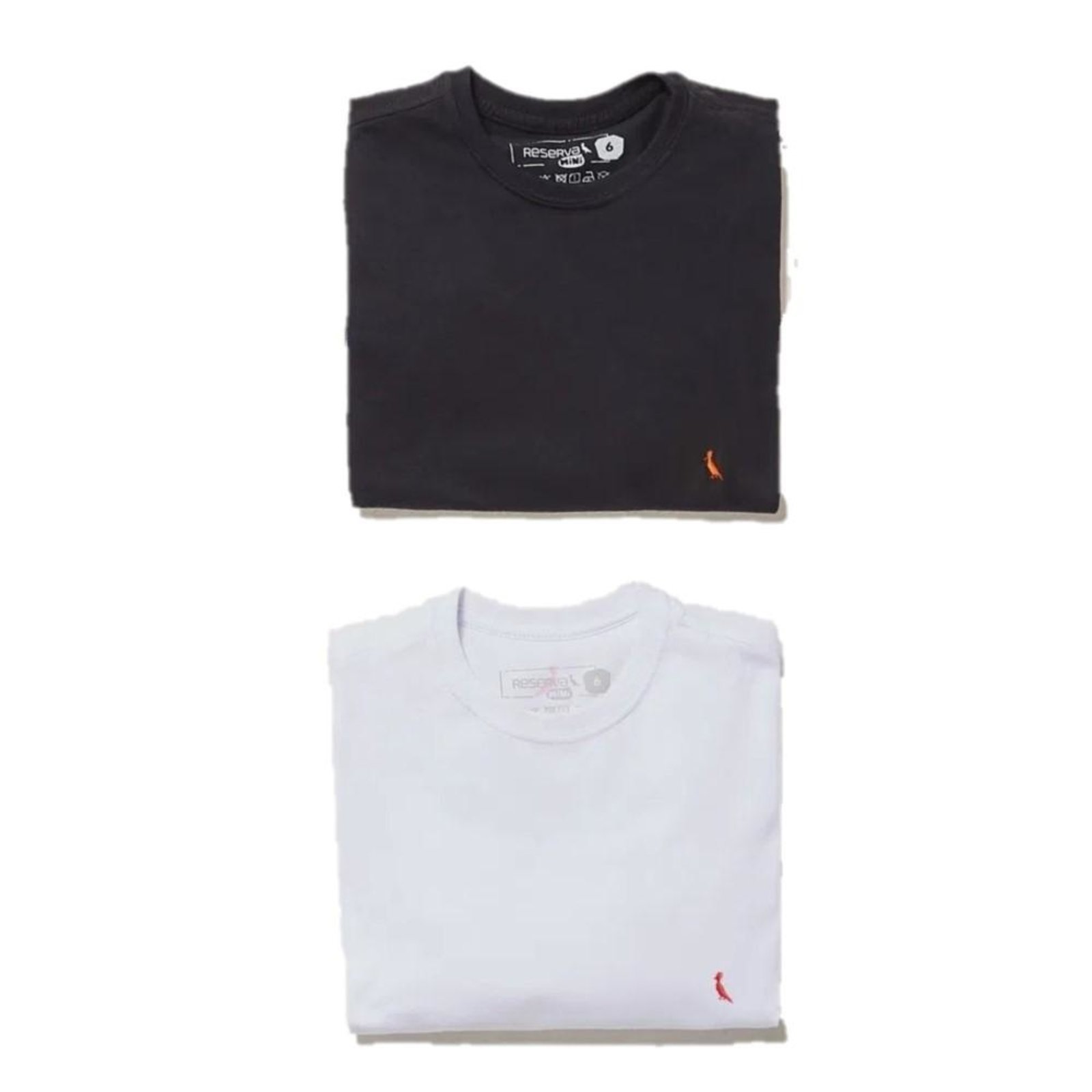 Infantil - Kit 2 Camisetas Básicas Brasa Reserva Mini Preto