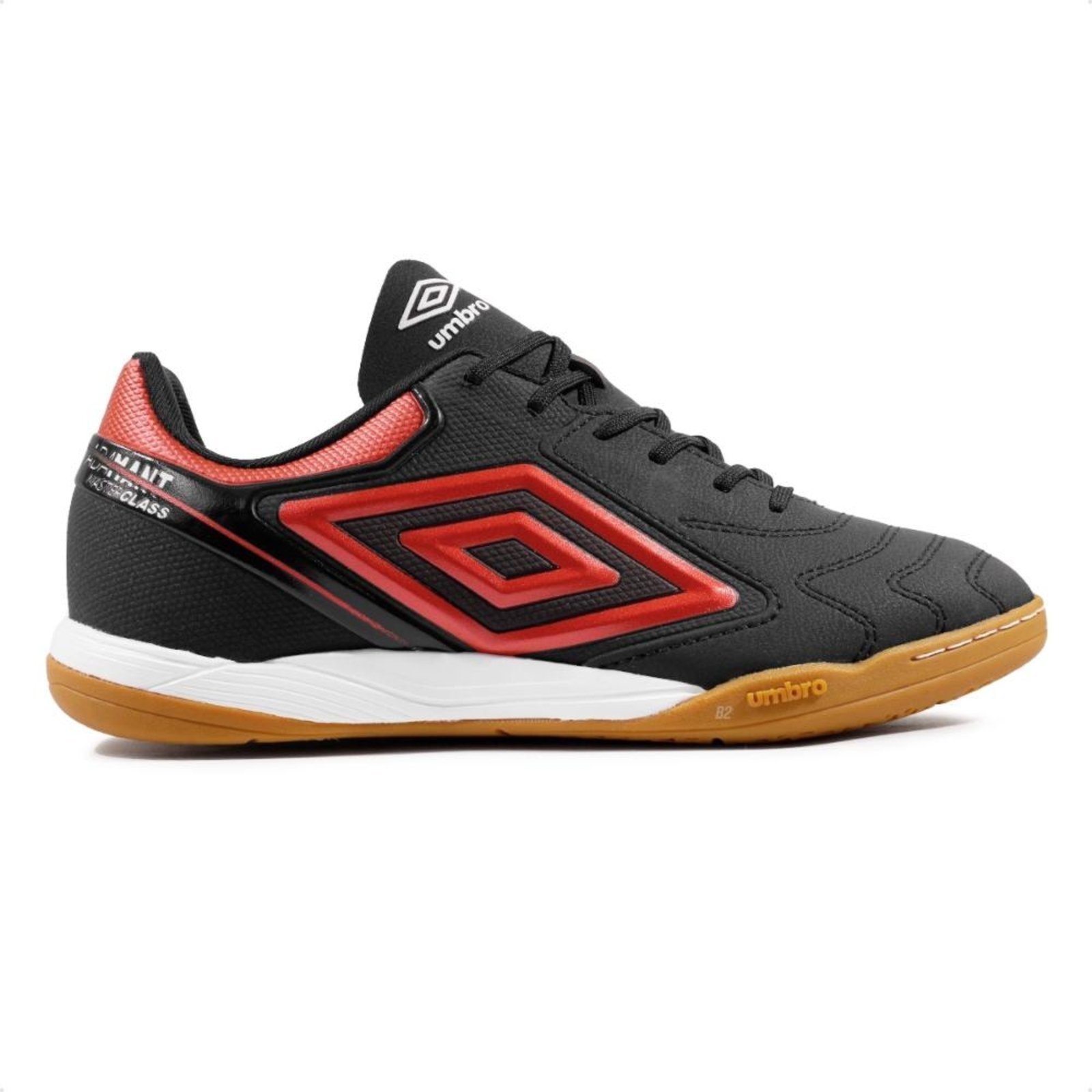 Chuteira Futsal Umbro Adamant Master Class Club Masculina Preto