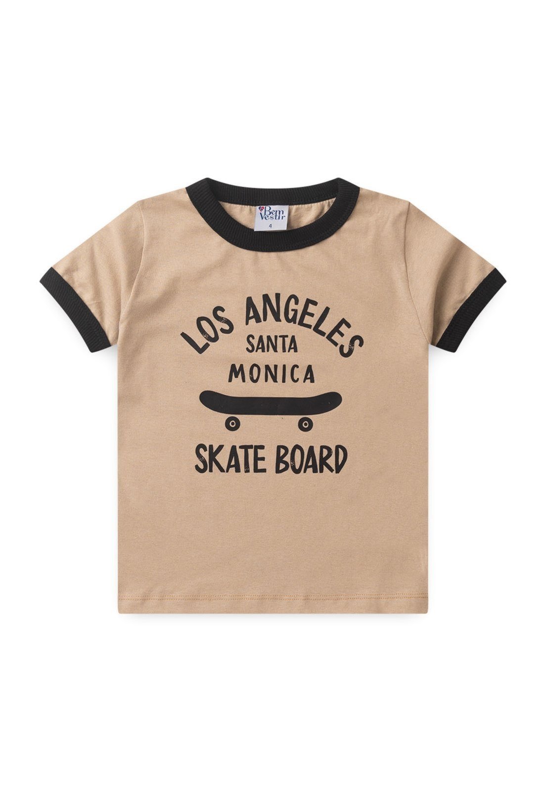 Infantil – Camiseta Bem Vestir Menino Bege