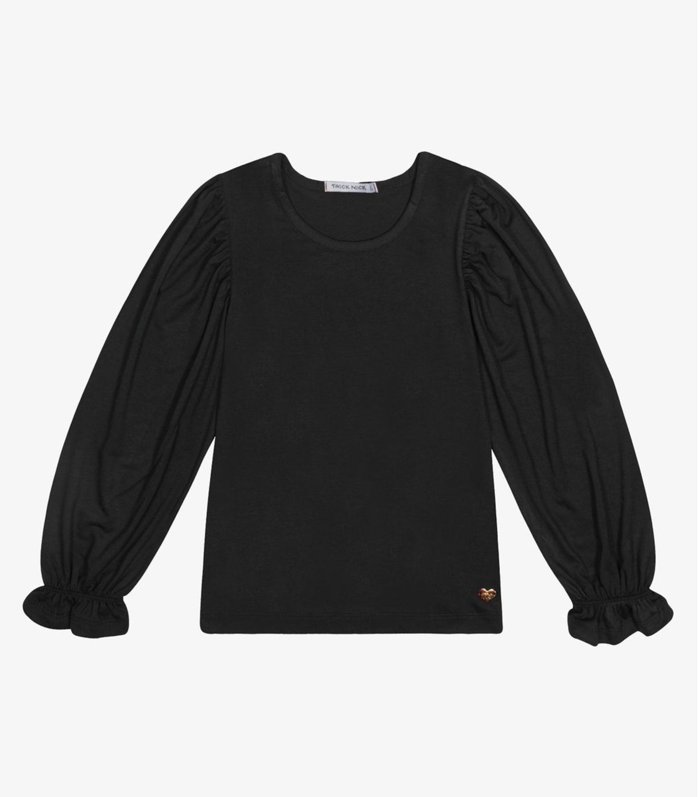 Infantil – Blusa Manga Longa Trick Nick Preto