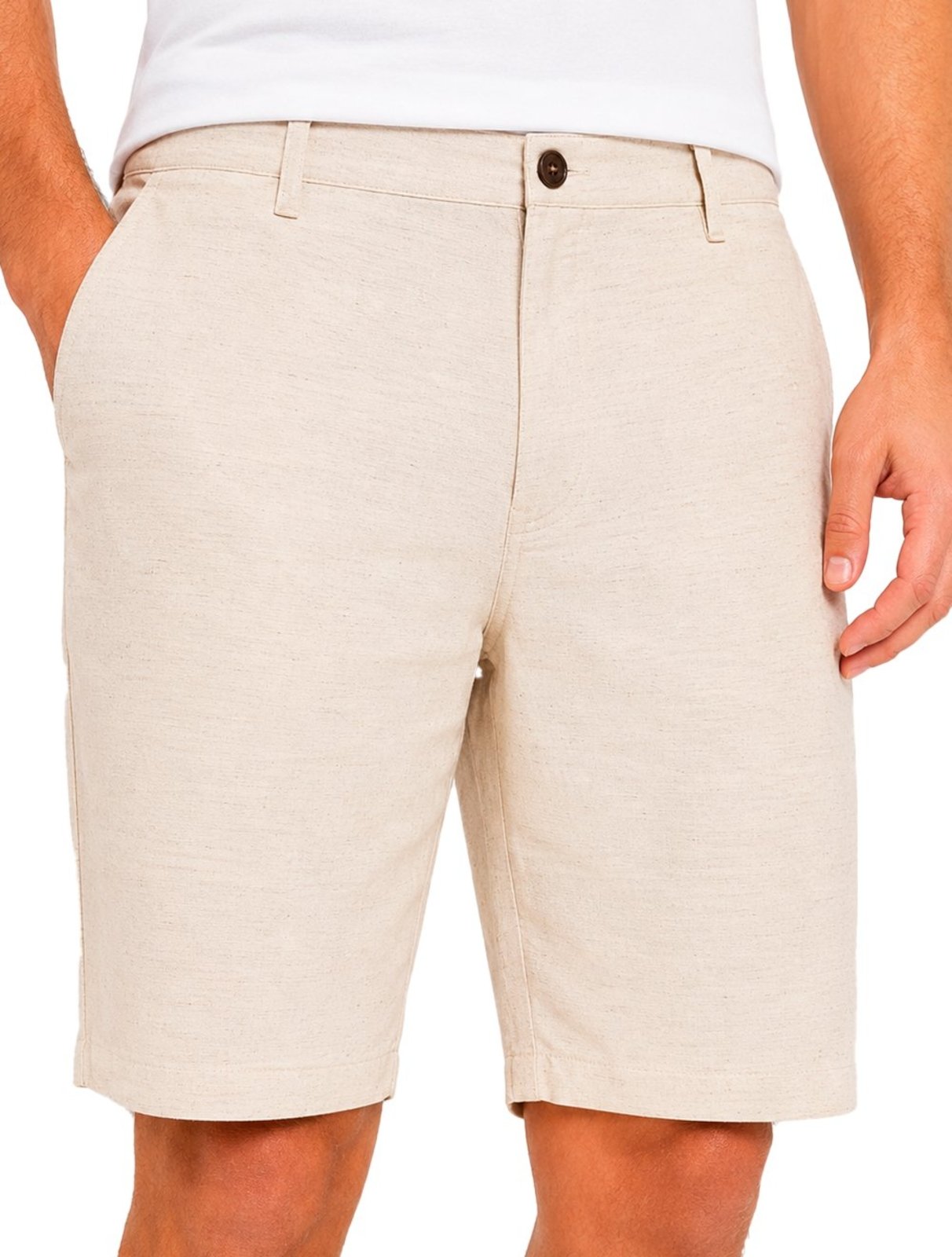 Bermuda Aramis Masculina Chino Out 3 Pockets Areia