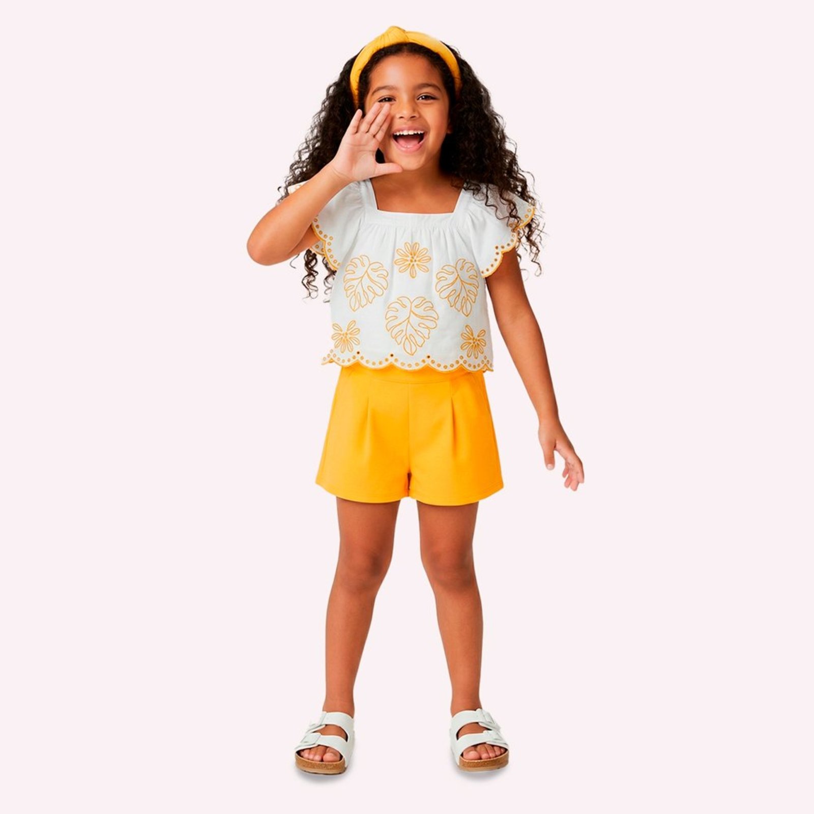 Infantil - Conjunto Menina Folhas Nanai