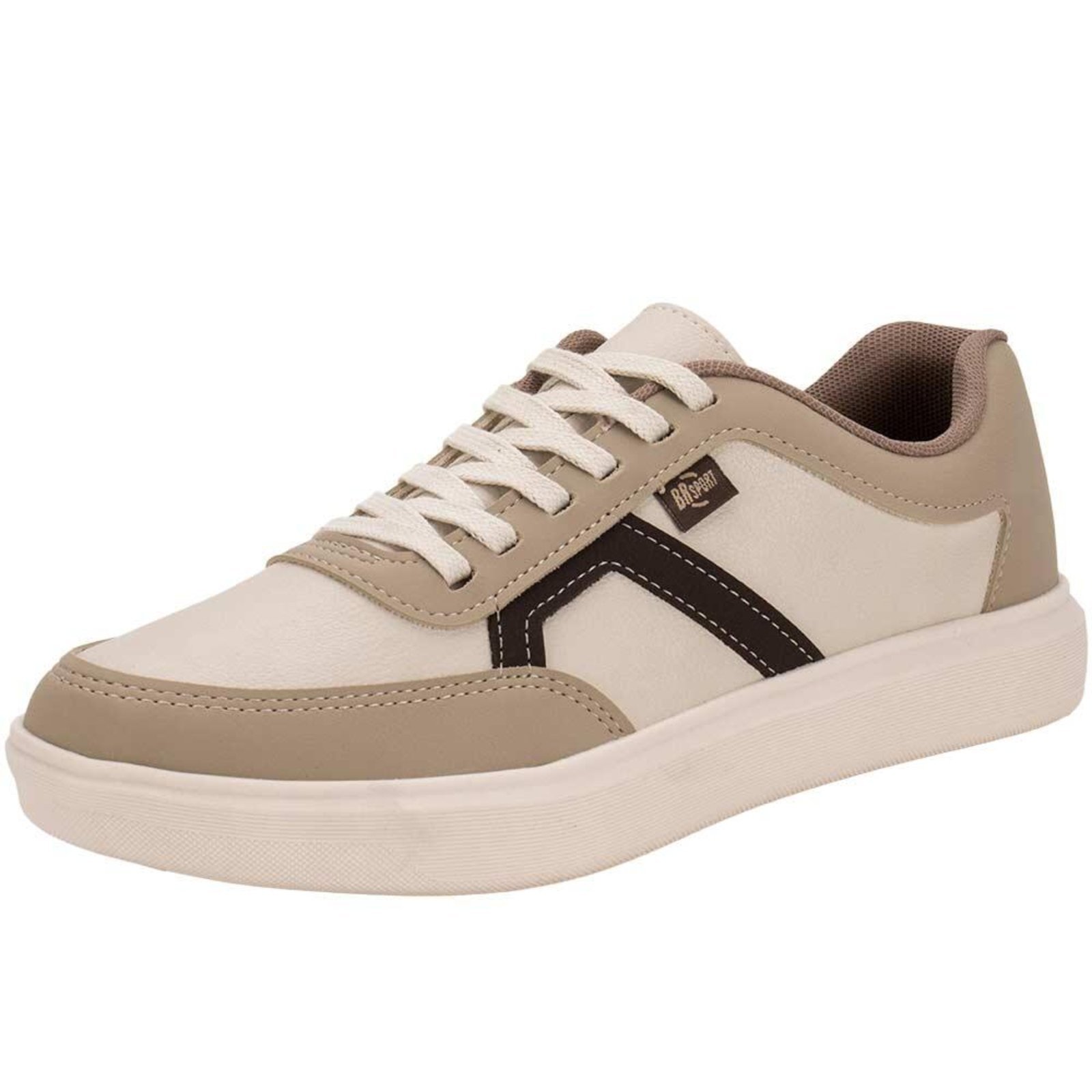 Vista 2 Sapatênis Masculino Casual Brsport 2274112 A0440741 BR SPORTS bege BR SPORTS bege