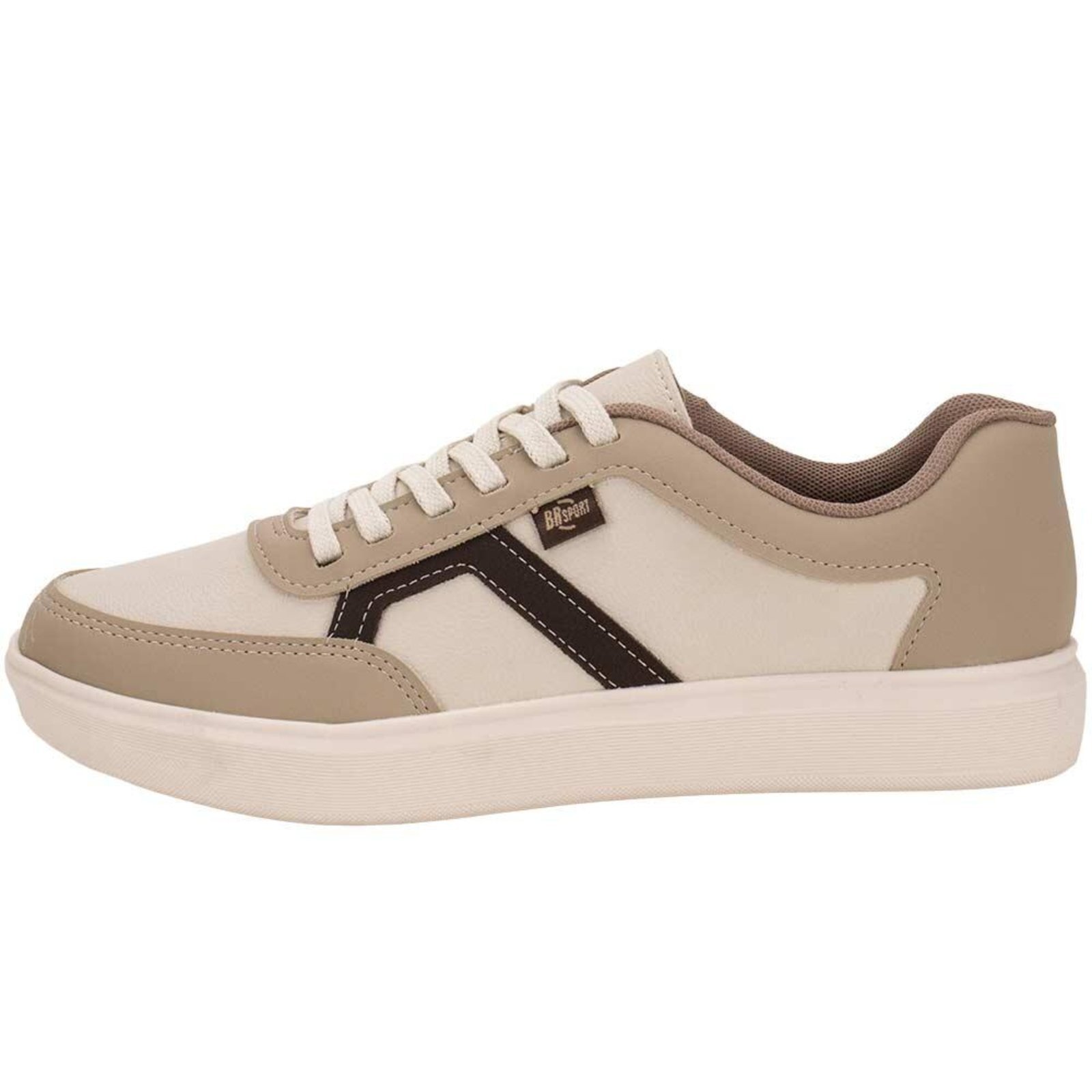Vista 3 Sapatênis Masculino Casual Brsport 2274112 A0440741 BR SPORTS bege BR SPORTS bege