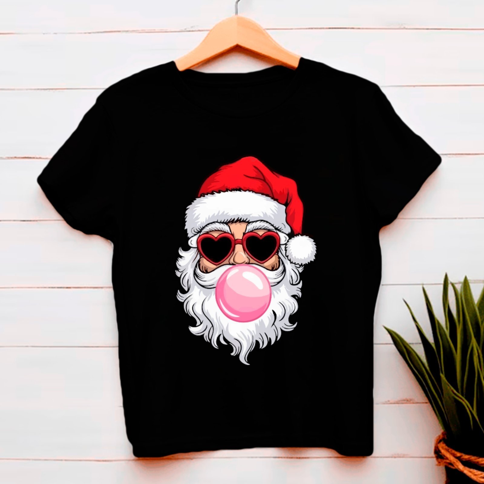 Vista 2 Infantil - Camiseta Ousy Papai Noel Chiclete rosa ousy rosa