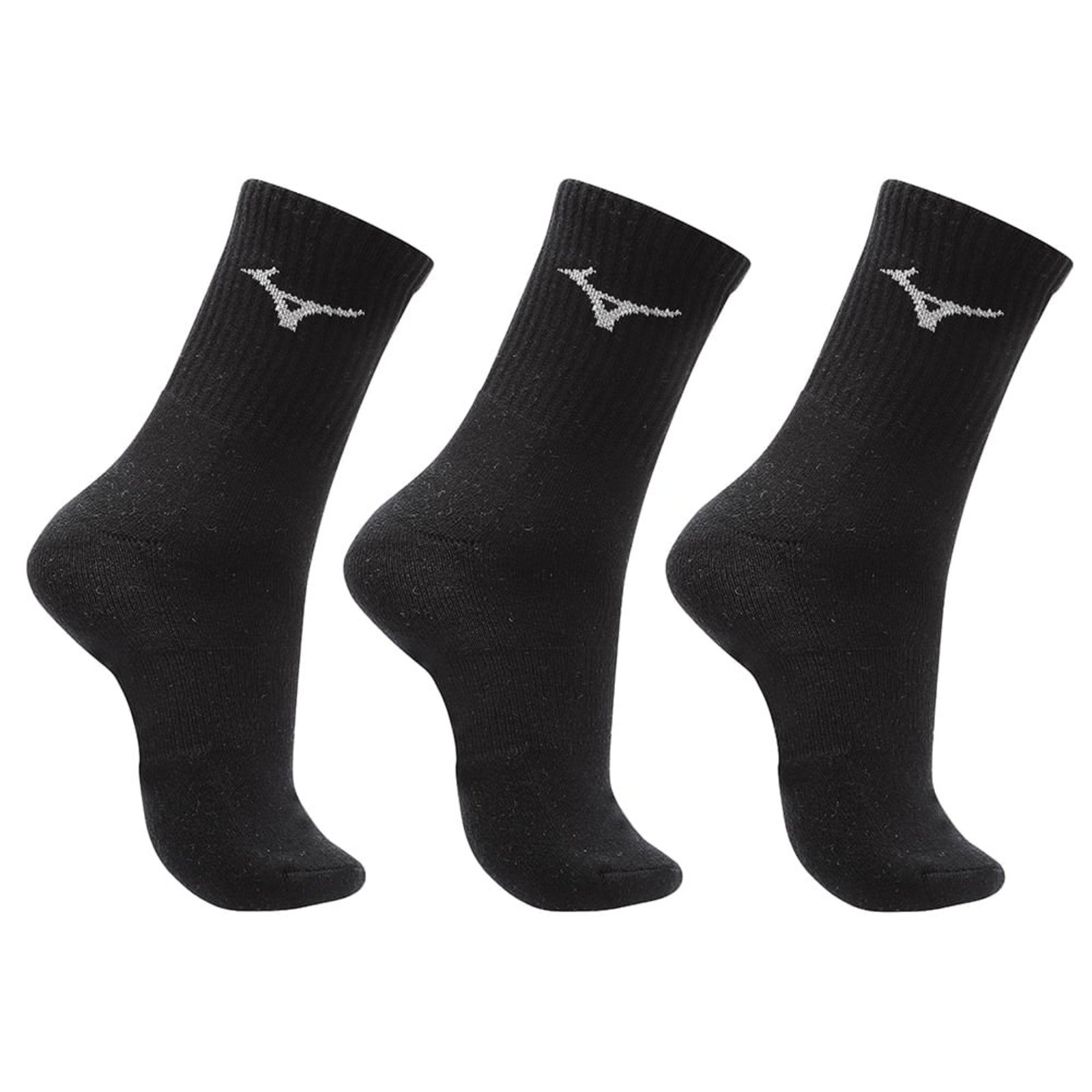 Vista 2 Meia Cano Médio Mizuno Prime Tam. Pacote Com 3 Pares Mizuno preto