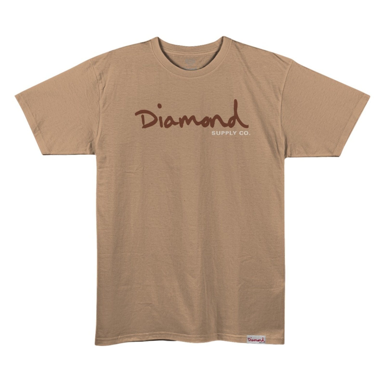 Camiseta Diamond Og Script Tee - V26DIC07 - KHAKI