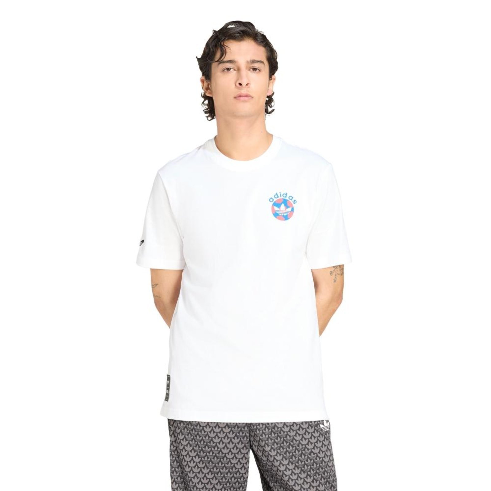Camiseta estampada Archive Football adidas Originals Branco