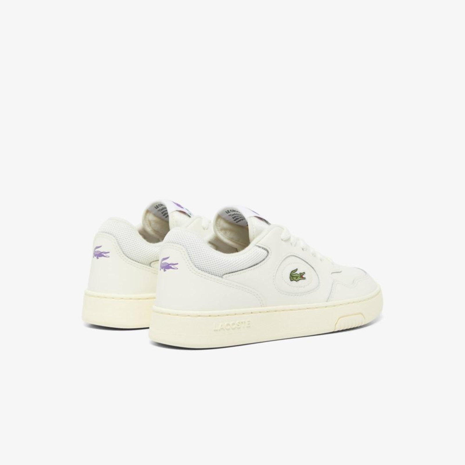 Vista 3 Tênis Lacoste Lacoste Femininas Lineset de Couro bege Lacoste bege