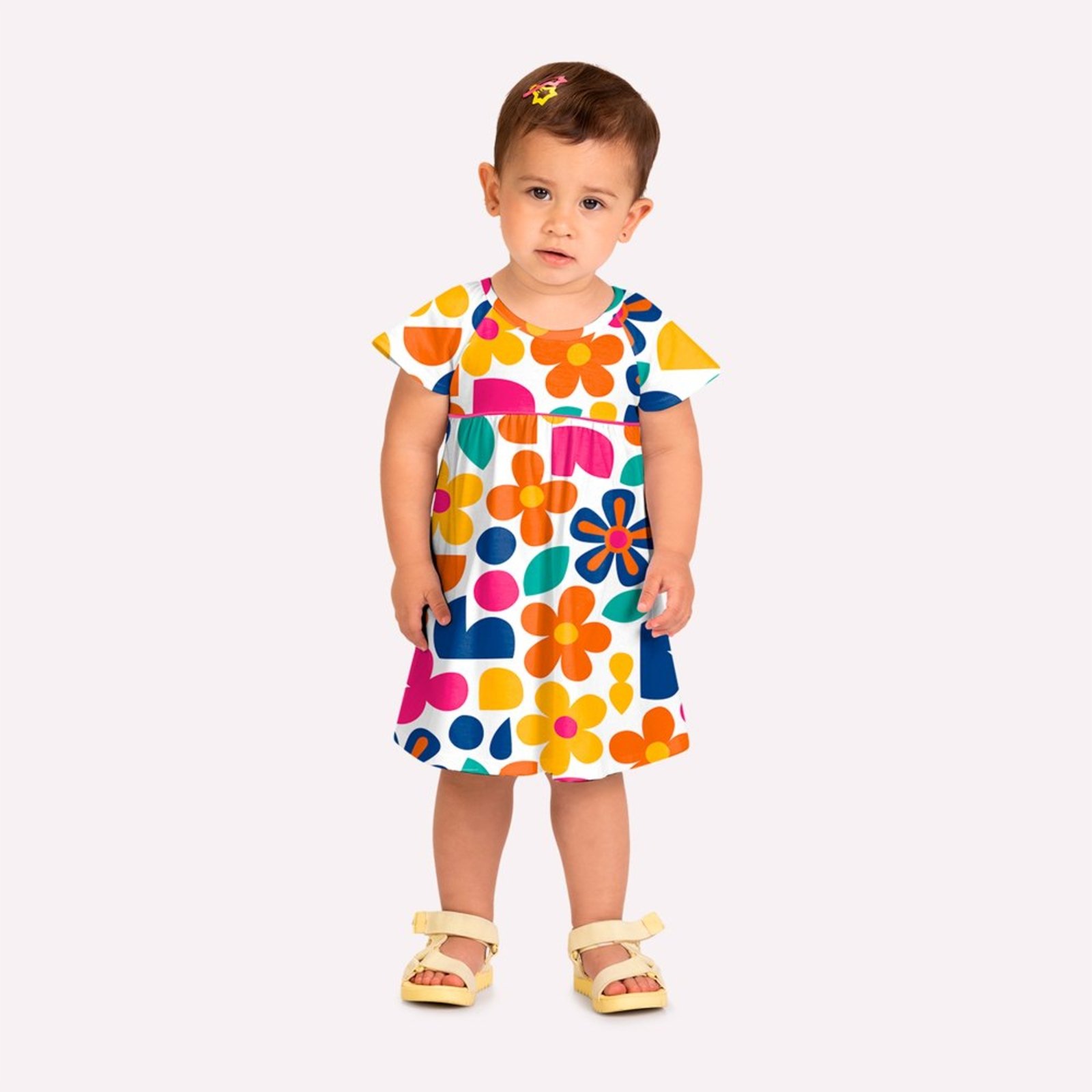 Infantil - Vestido Menina Flores Kyly