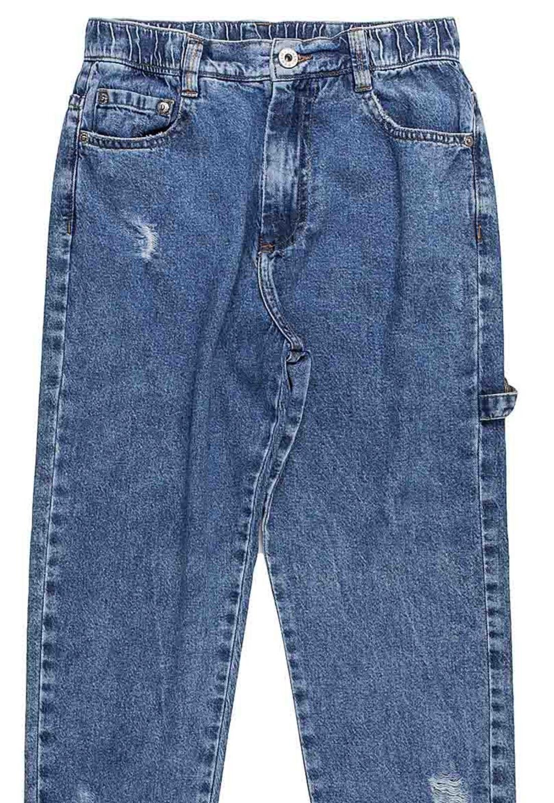 Vista 3 Infantil - Calça Jeans Style I AM Bobby Lulu azul Bobby Lulu azul