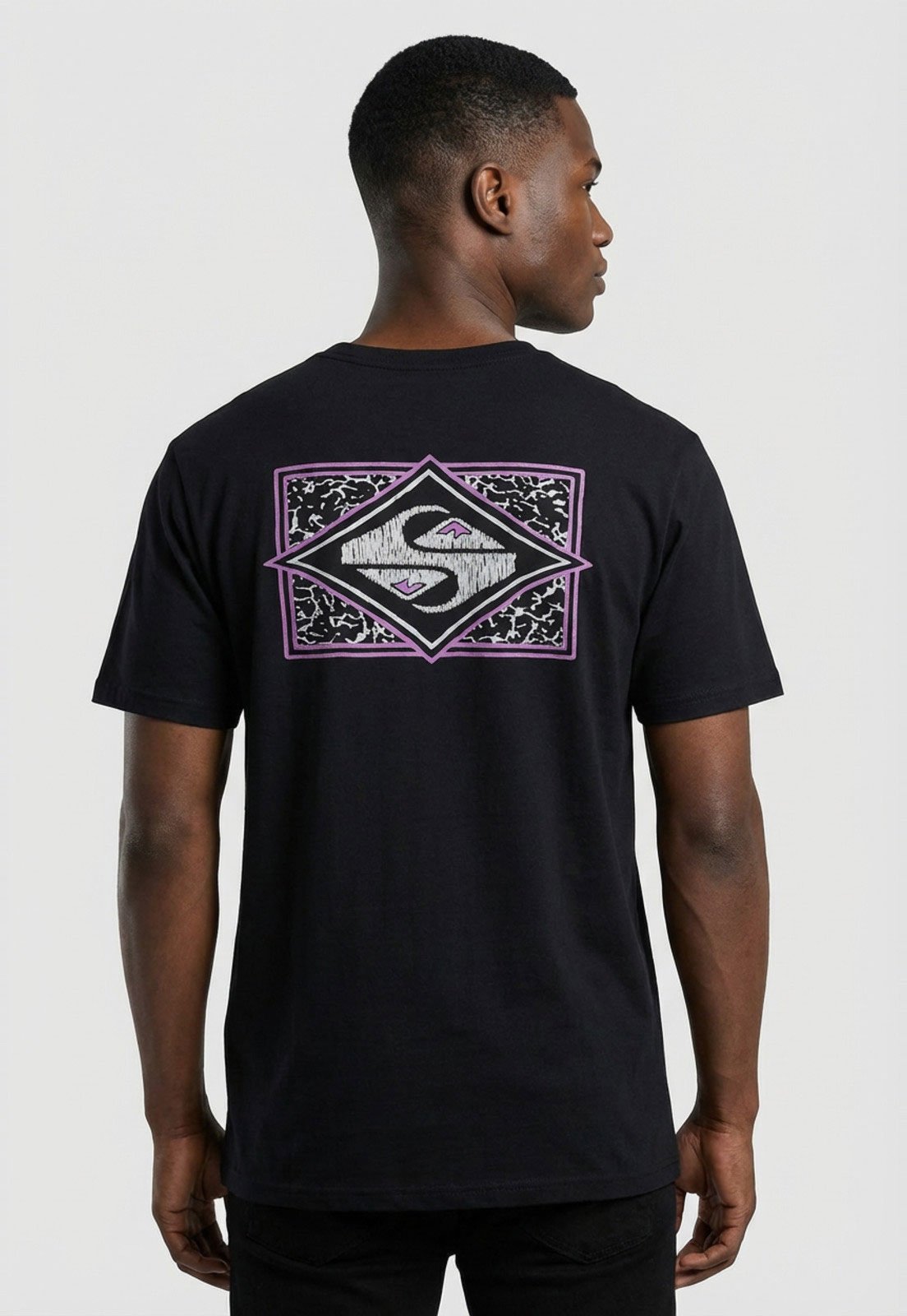 Camiseta Masculina Quiksilver Youth Crisis Preta