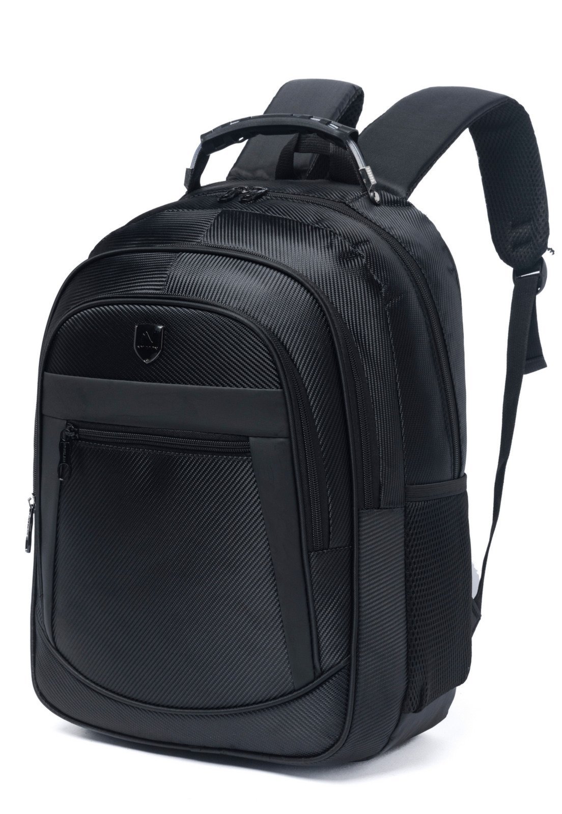 Vista 3 Mochila Masculina Nytron Trabalho Casual Reforçada Espaçosa preto Nytron preto