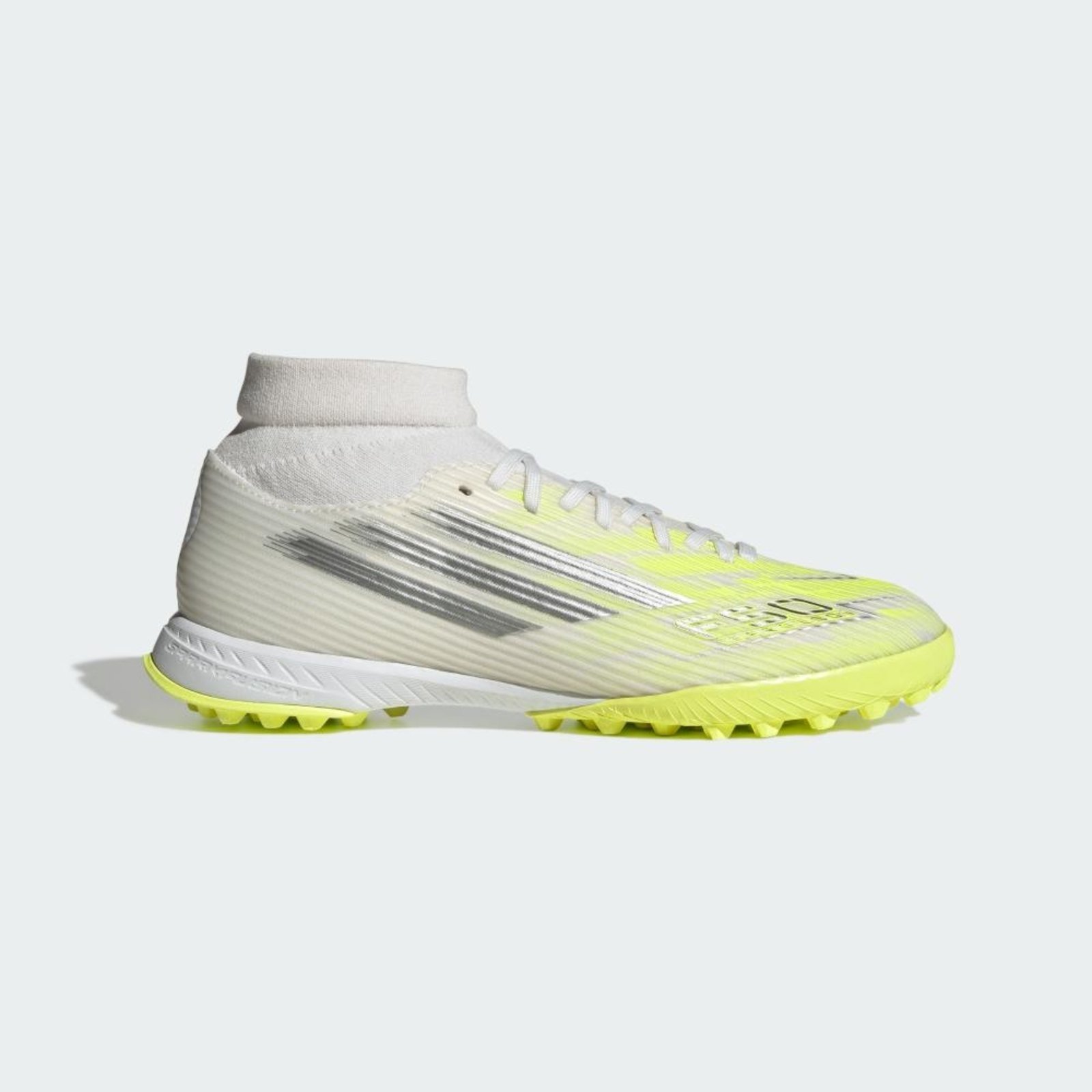 Vista 3 Chuteira Society Cano Alto F50 SPARKFUSION LEAGUE Feminina adidas Performance branco adidas performance branco
