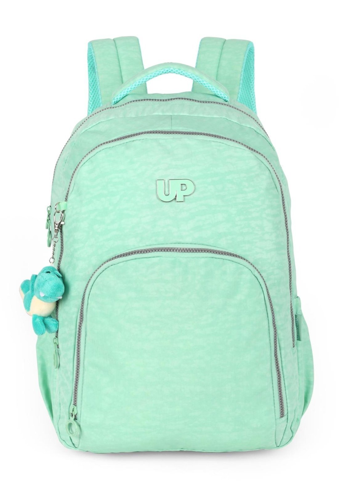 Infantil - Mochila de Costas Média Juvenil Crinkle Clássica Dino Notebook Up4you Verde
