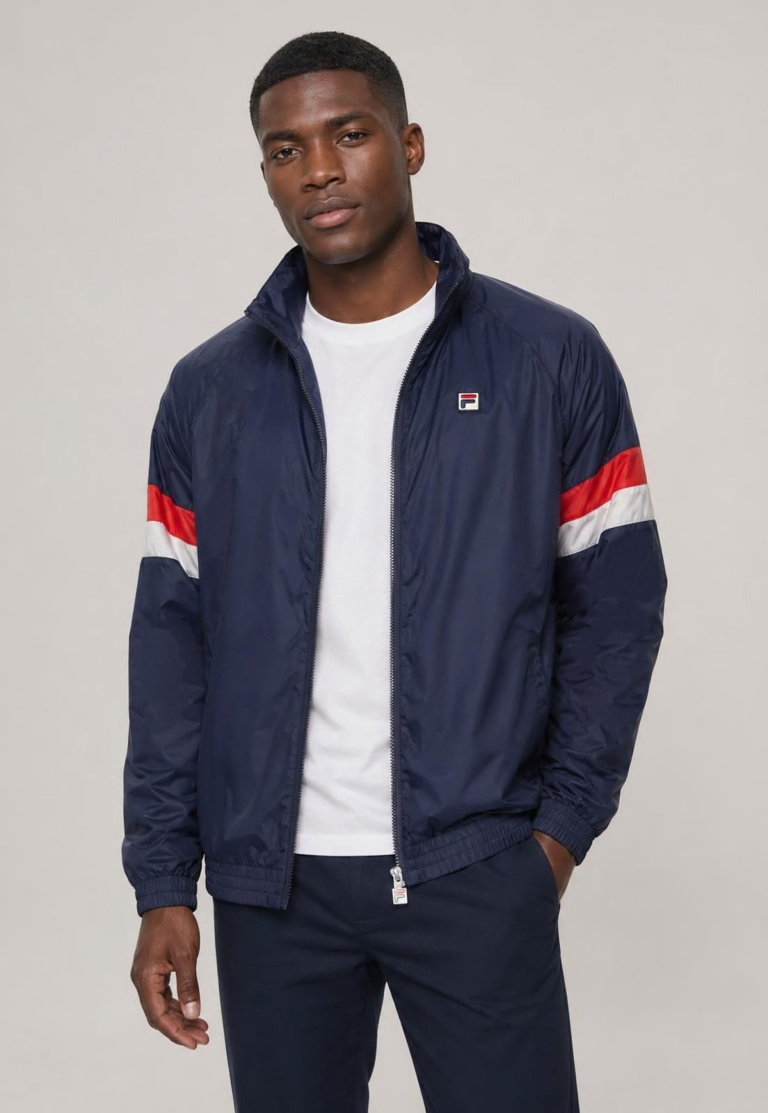 Jaqueta Masculina Fila Heritage Classic Azul Marinho