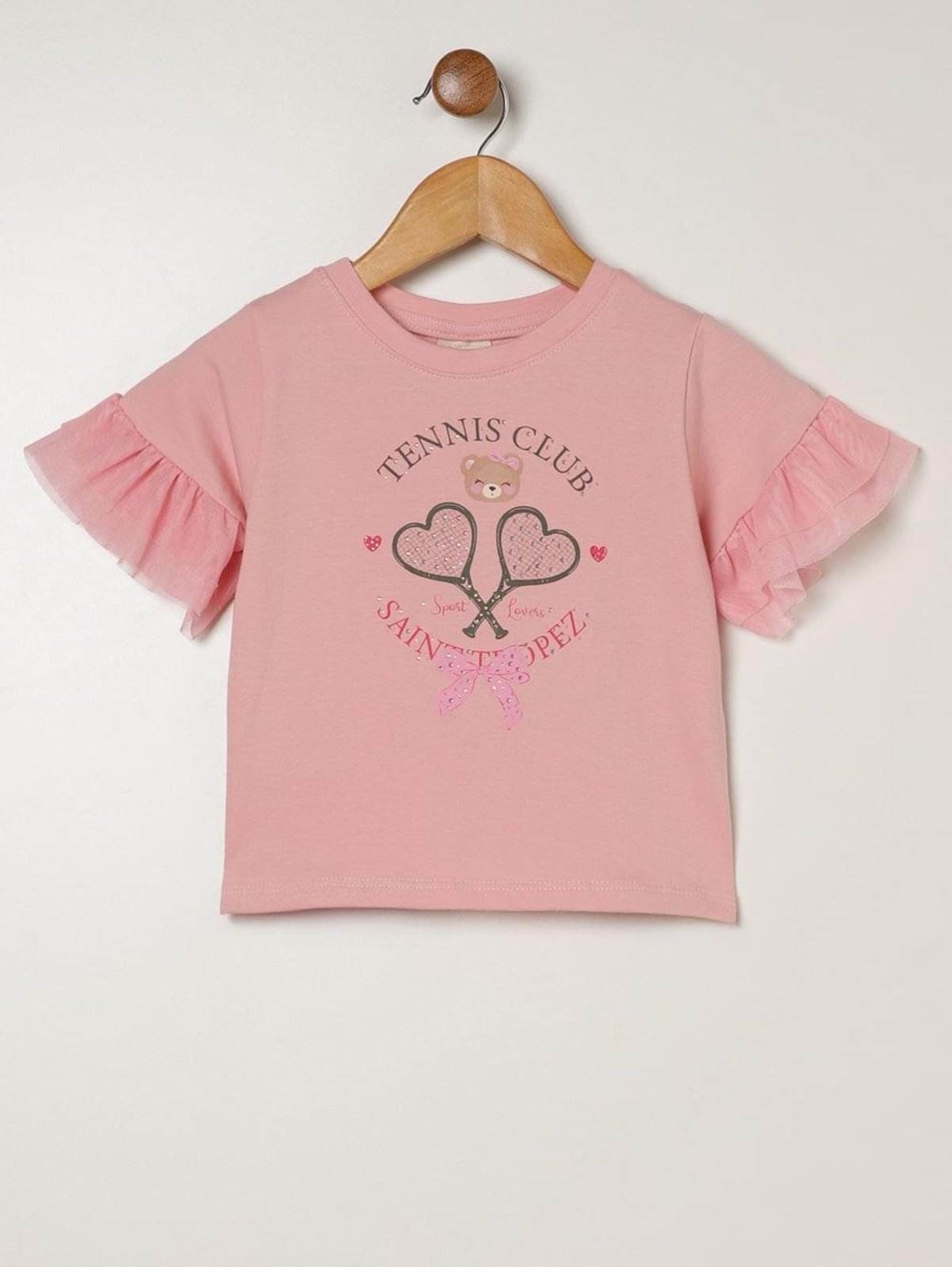 Infantil - Blusa Cotton Para Menina - ROSA