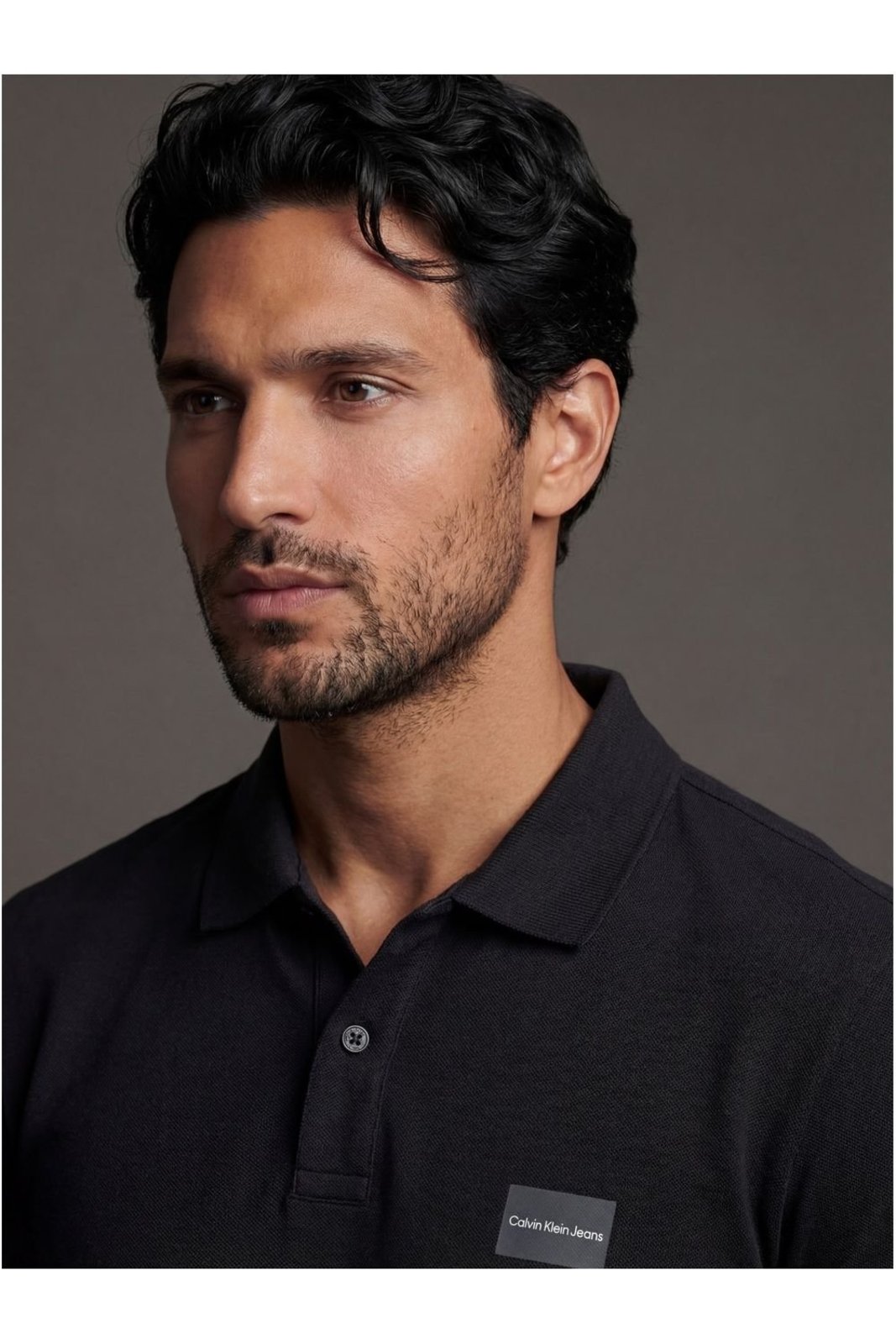 Polo Logo Calvin Klein Jeans - Preto Calvin Klein Jeans