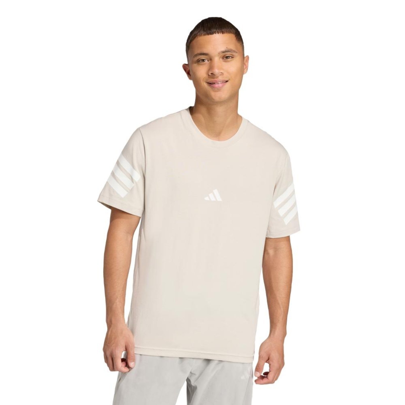 Camiseta Future Icons Três Listras adidas Sportswear Bege