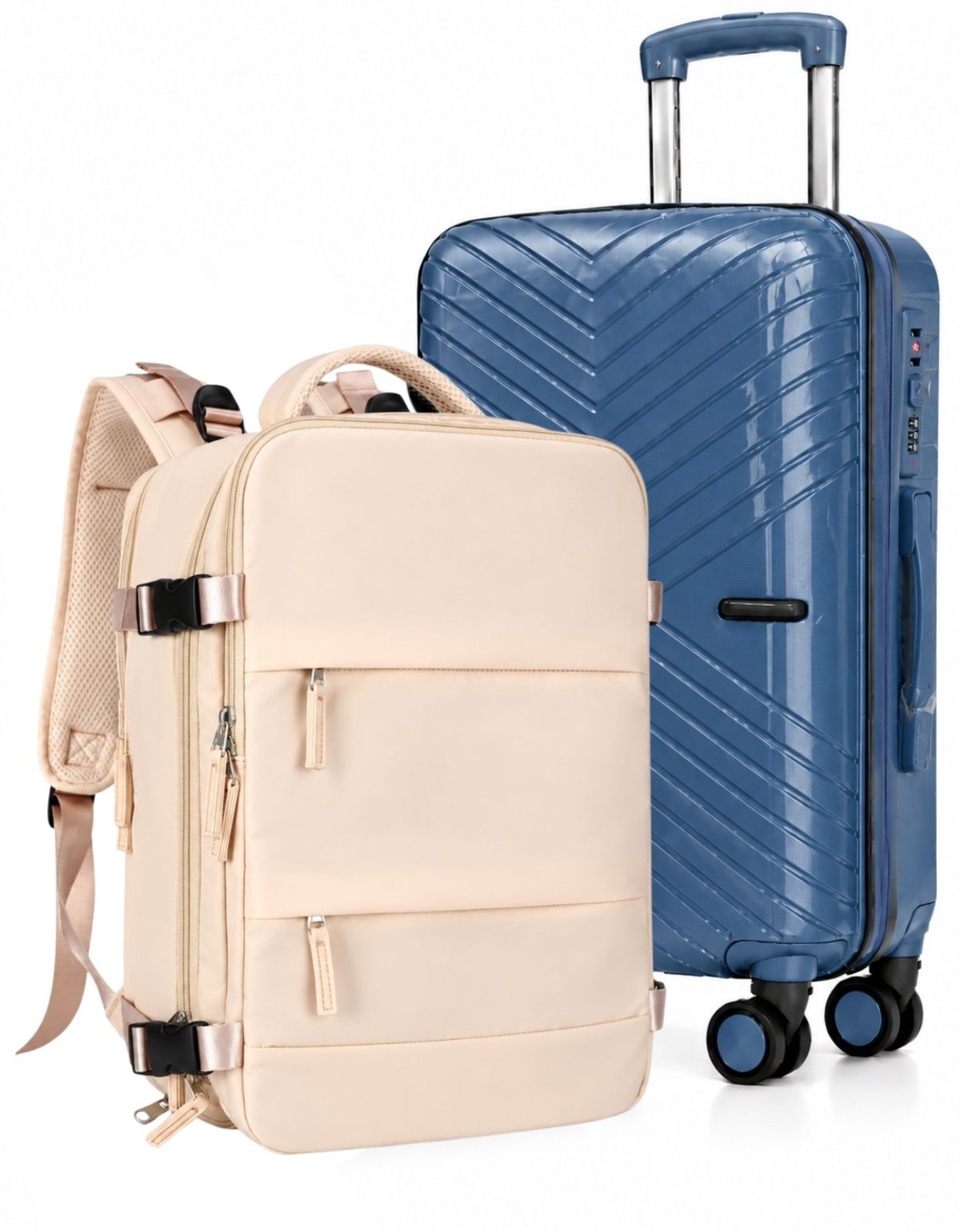 Kit Mala De Viagem 10kg De Bordo Kit Mochila Para Viagem Expansível Executiva Avião Bordo Luisa Rinaldi