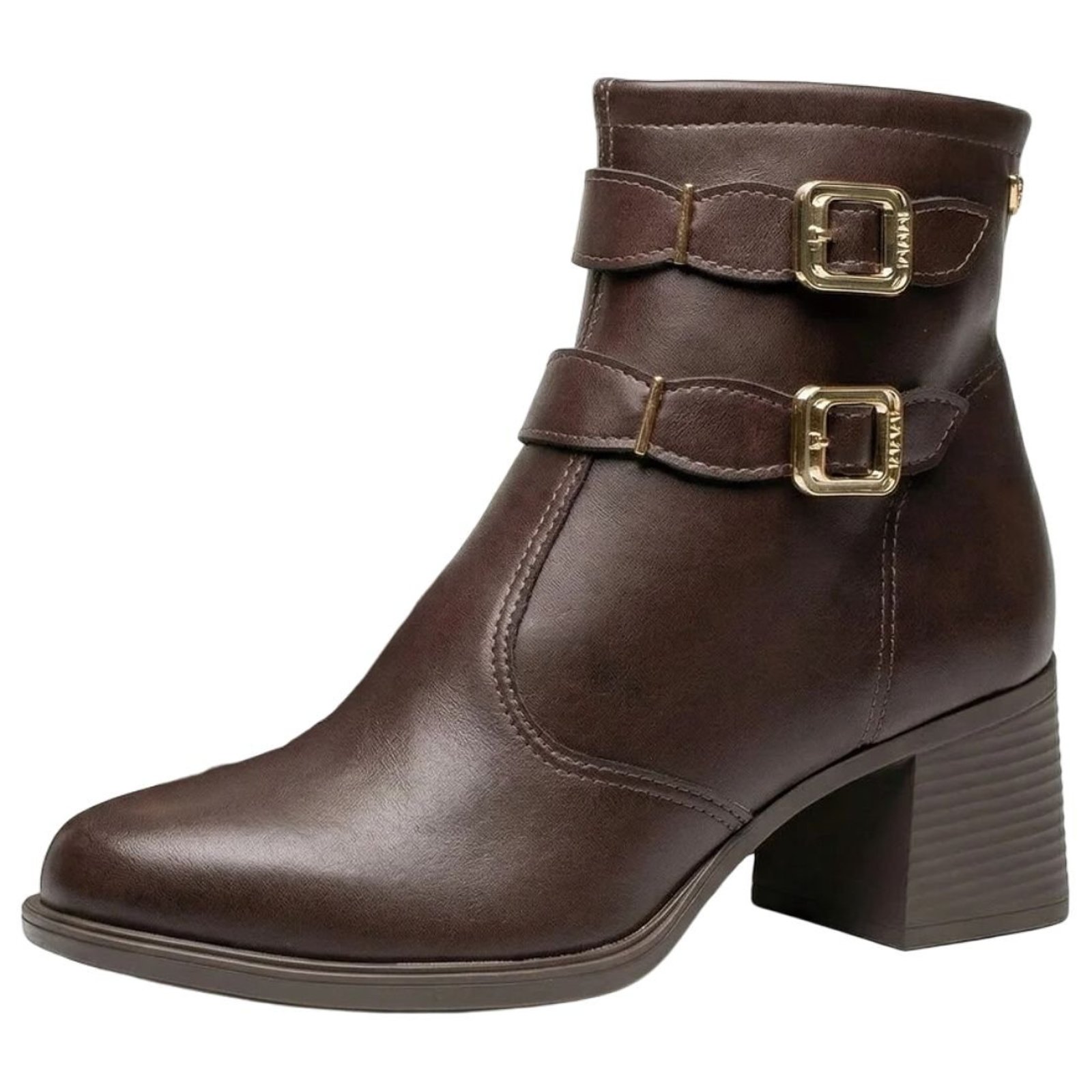 Bota Feminina Cano Baixo Salto Bloco Elegante Mississipi