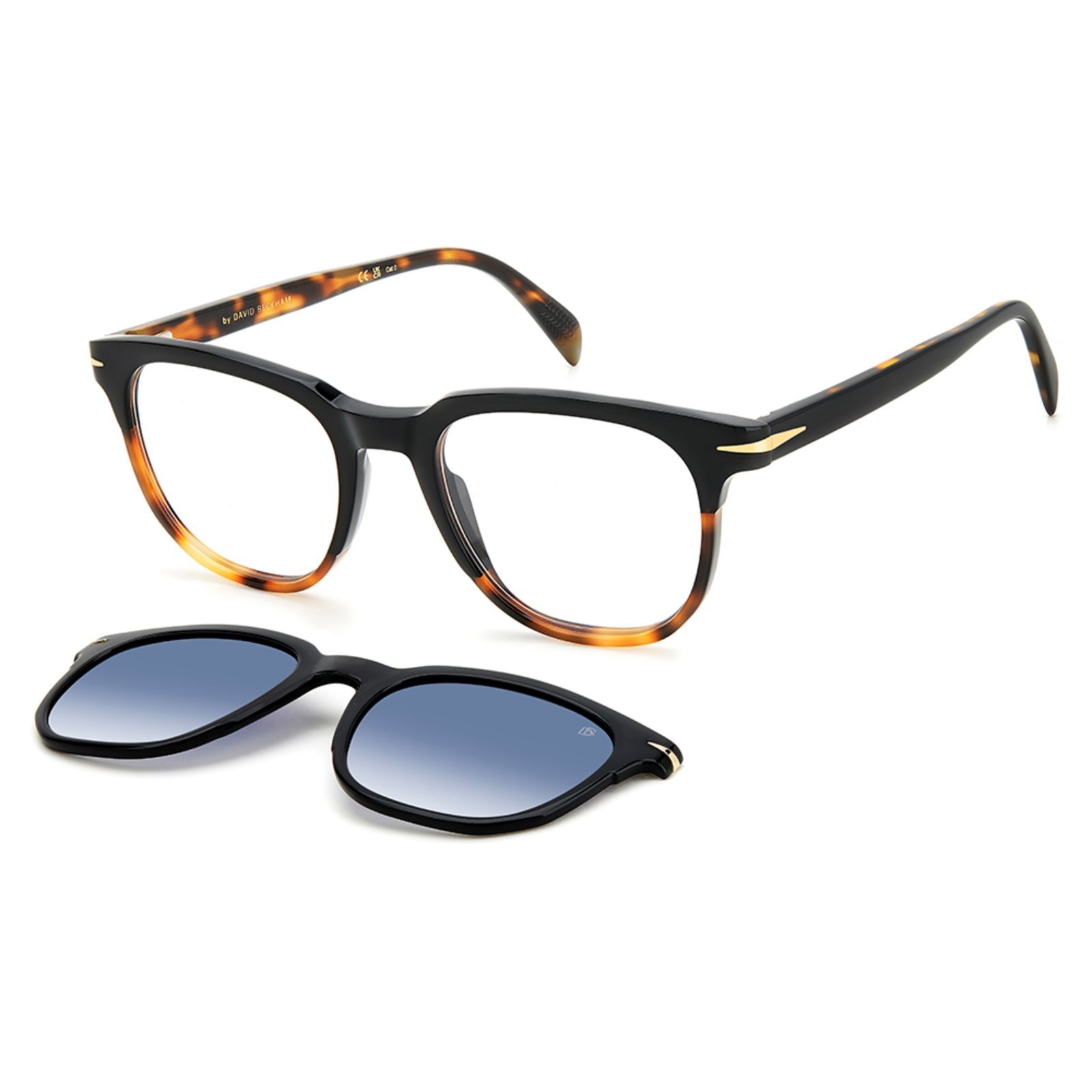 Armação de Óculos Clip On David Beckham DB 7120/Cs WR7 – Preto 51