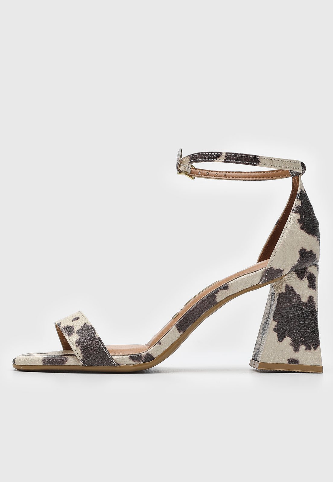 Sandália Vizzano Animal Print Off-White