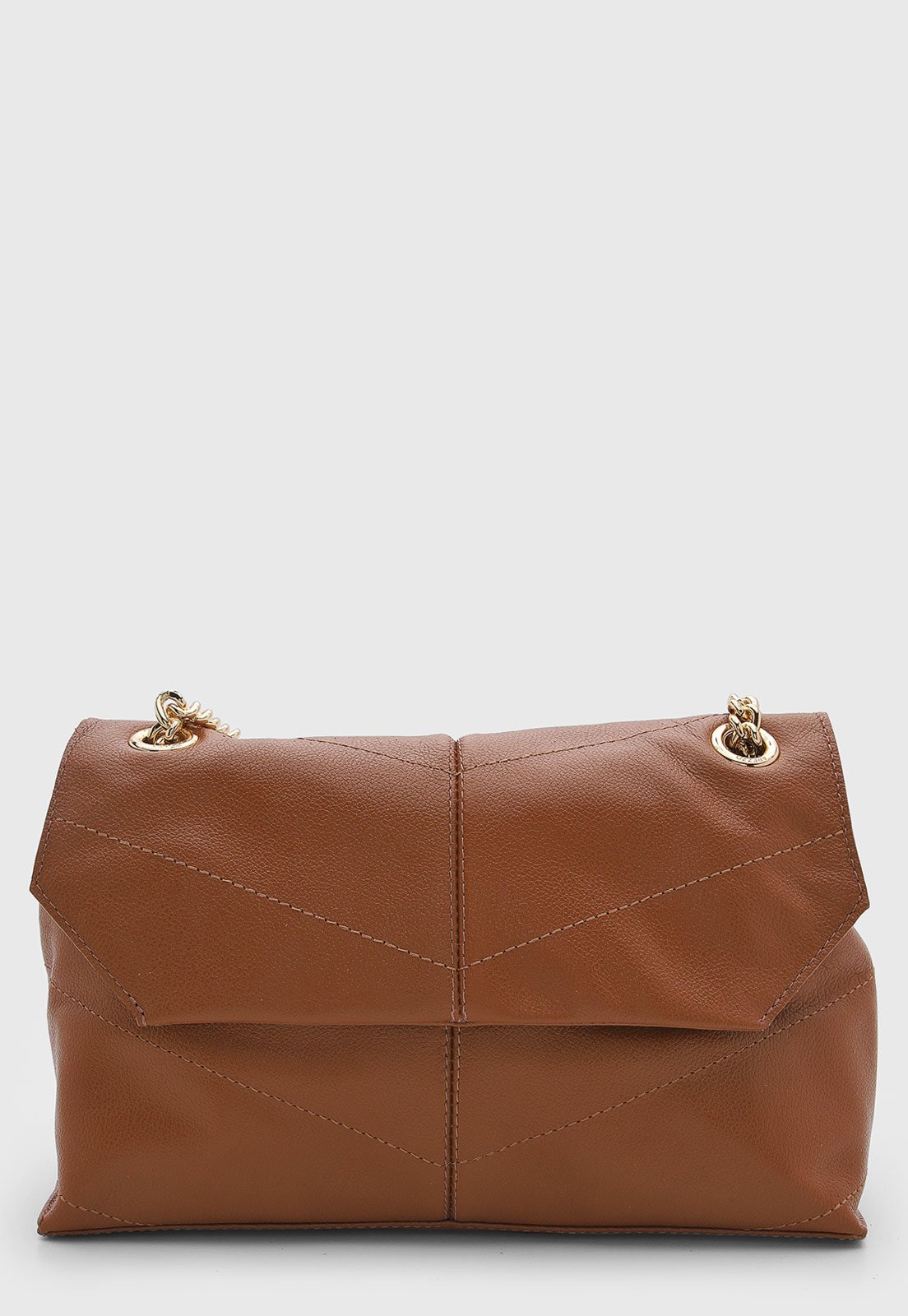 Bolsa Feminina Arezzo Média Couro Marrom