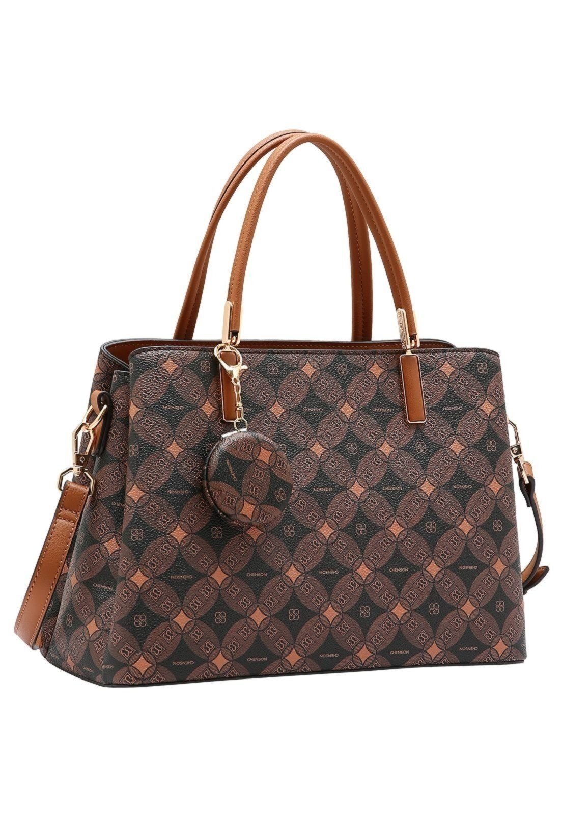 Bolsa Feminina Chenson Monograma Contemporâneo 3485375 Café