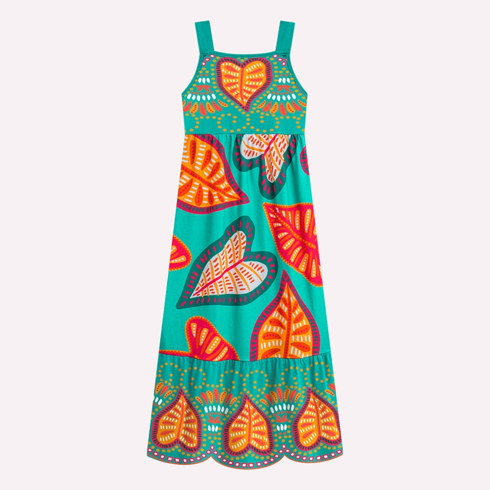 Infantil – Vestido Menina Folhagem Nanai