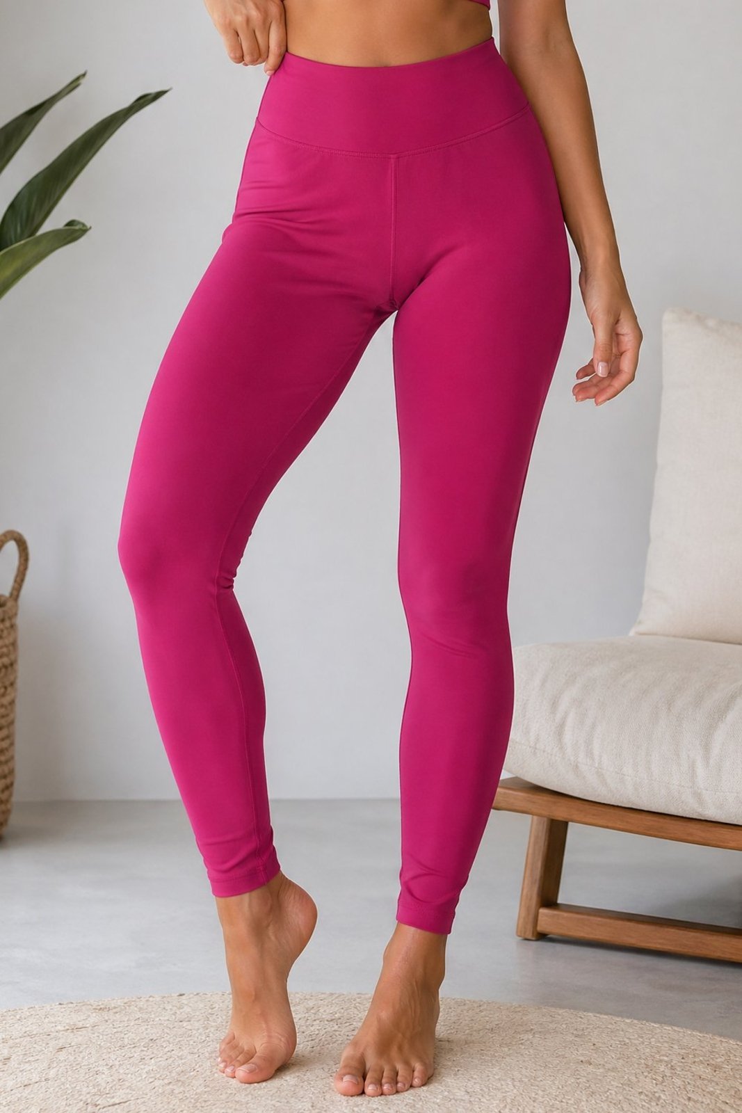 Calça Legging Fitness Poliamida Polo Wear Pink