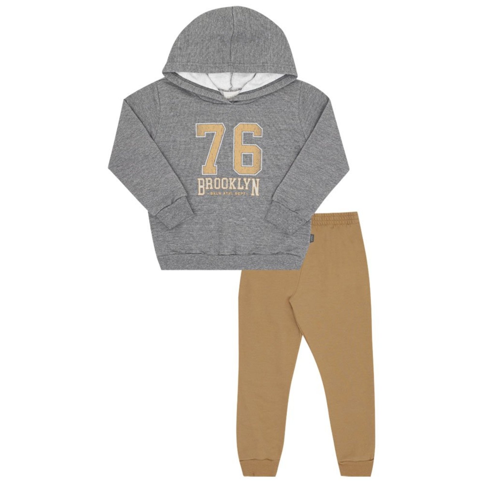Infantil - Conjunto Primeiros Passos Menino - Cinza - 52779-455