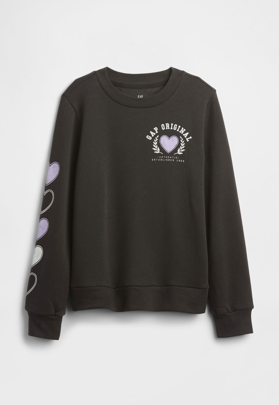 Infantil – Blusa de Moletom GAP Corações Preto
