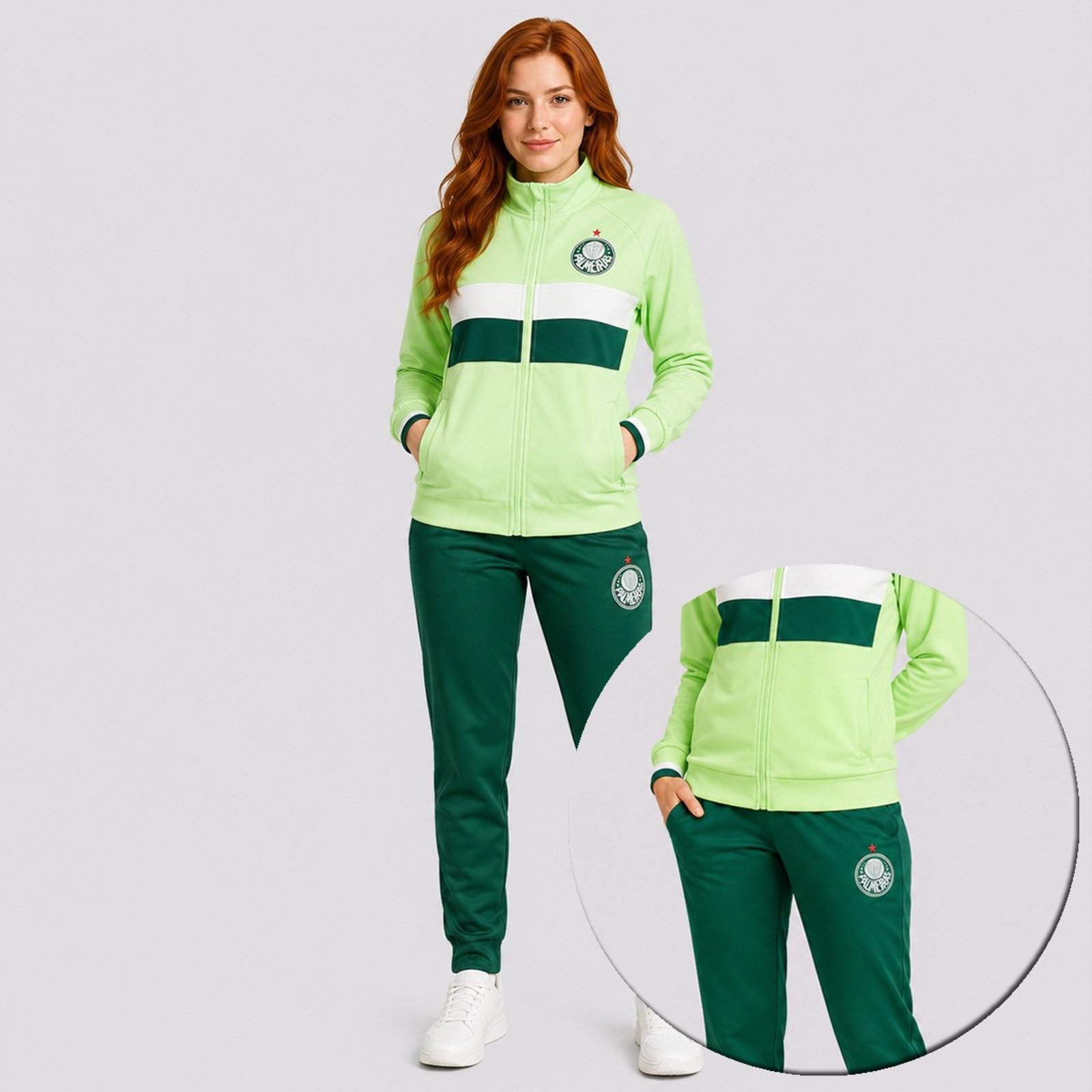 Agasalho Palmeiras Malha II Feminino Verde
