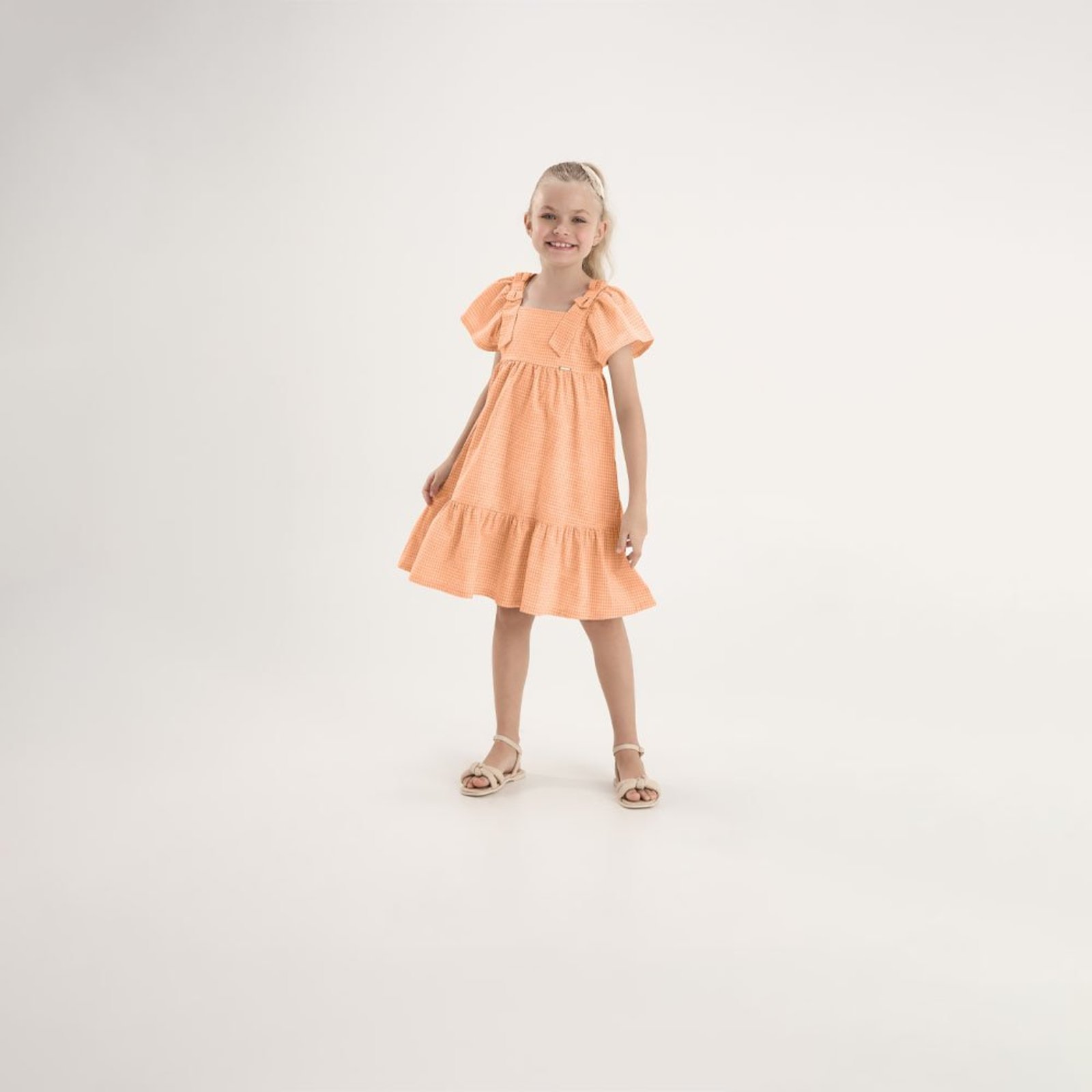 Infantil - Vestido Laranja Pulla Bulla Menina - 53816-1389 Rosa