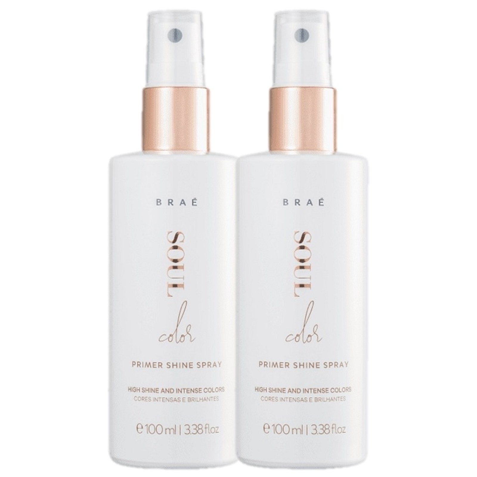 Kit BRAE Soul Color – Prime Shine Spray 100ml (2 Unidades)