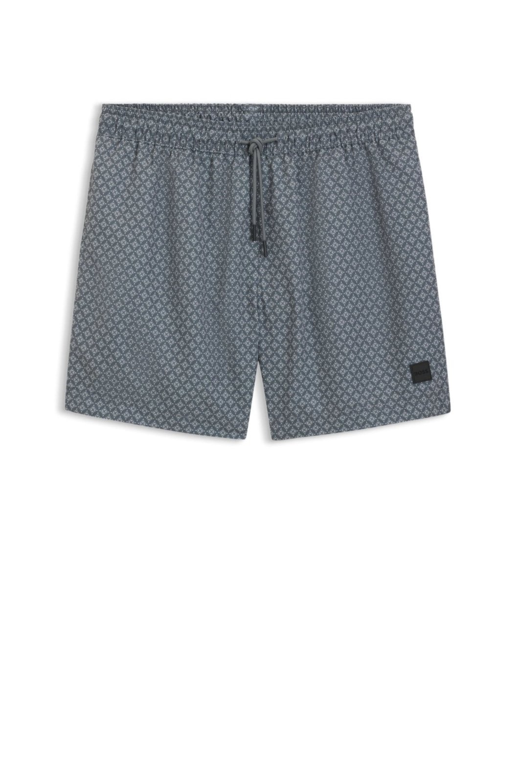 Shorts De Banho Com Fio Na Cintura E Estampado Integral
